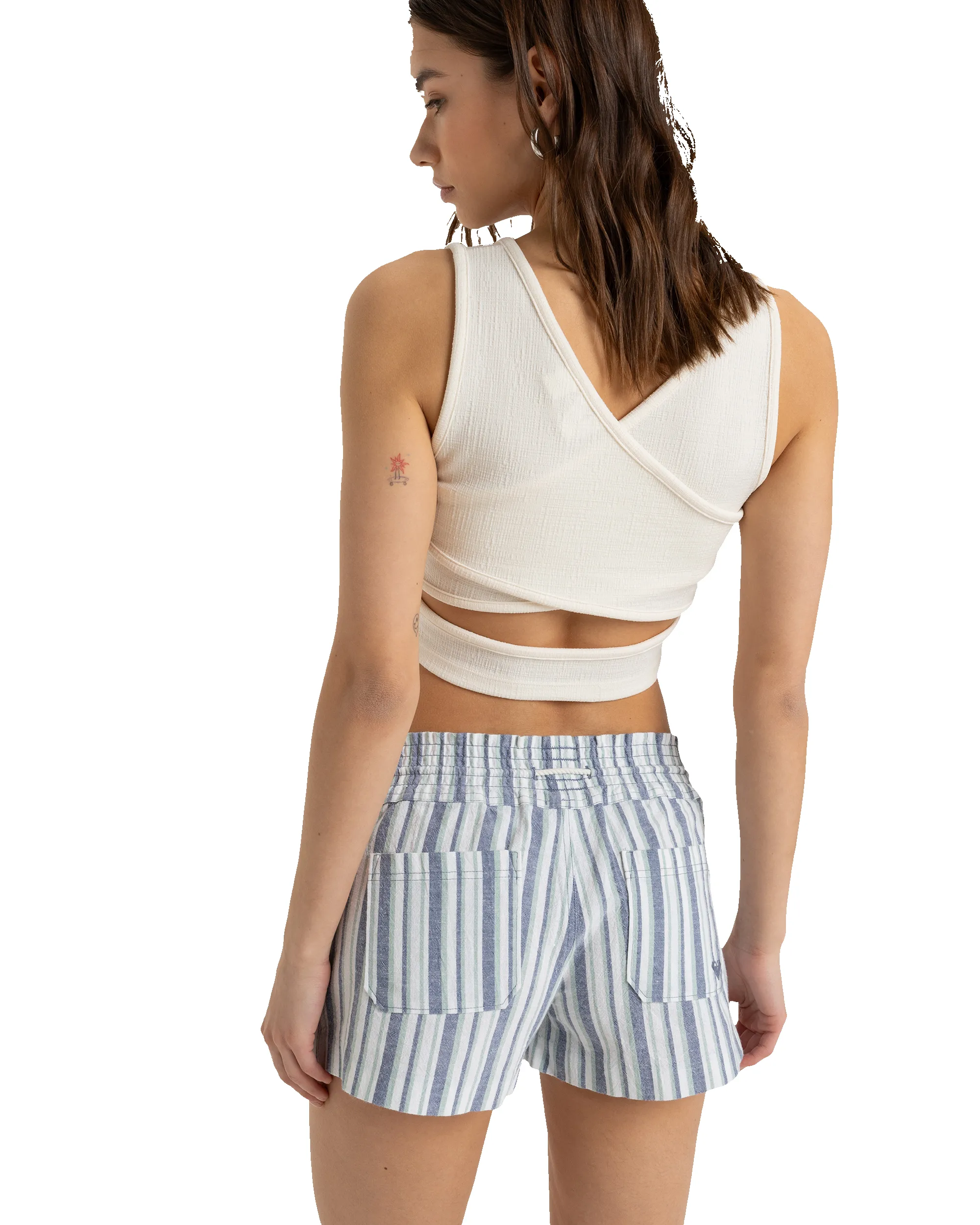 Oceanside Beach Shorts - Bijou Blue Bahia Stripe sold by Roxy product image thumbnail 2