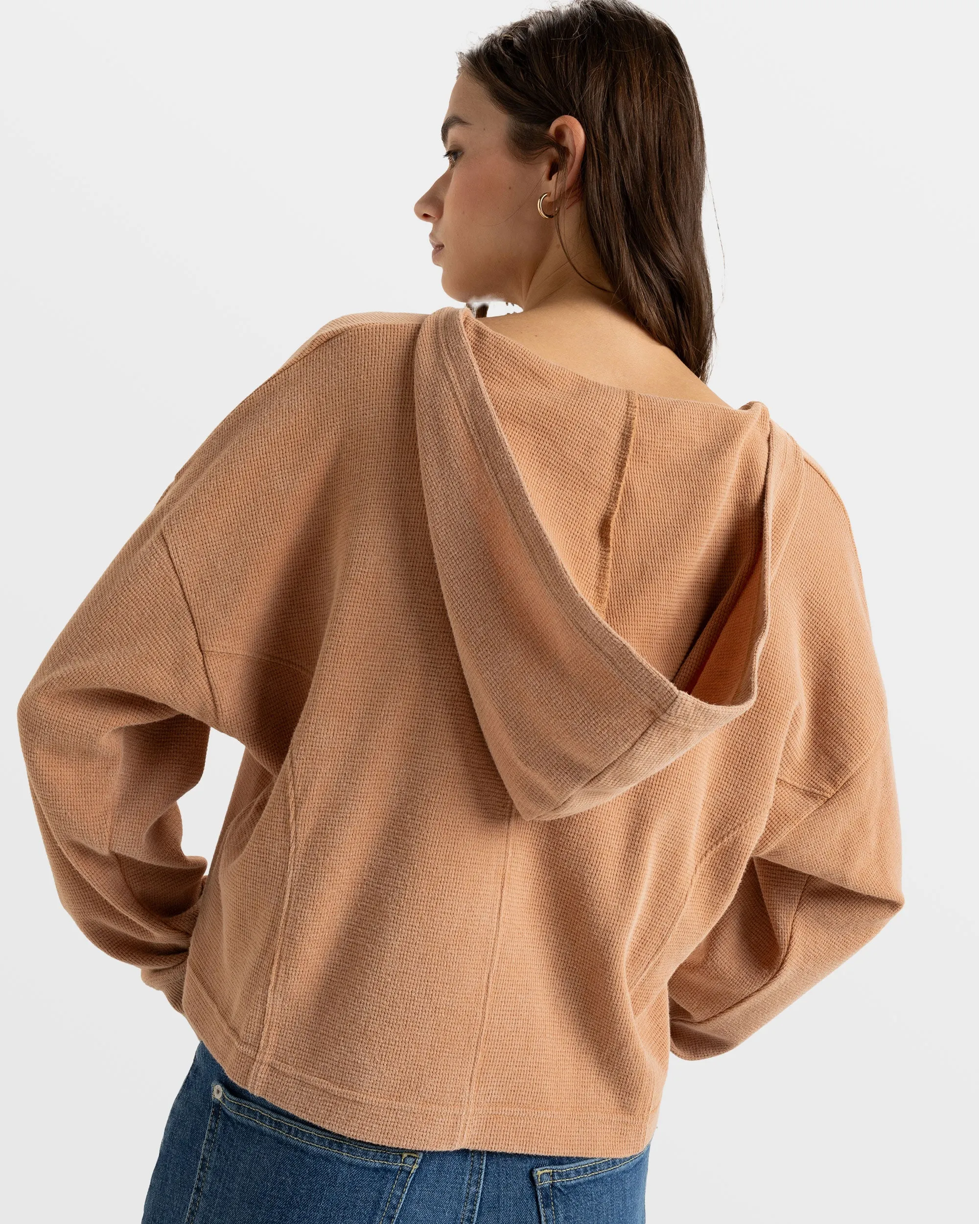 Notice Me Hooded Top - Camel sold by Roxy product image thumbnail 4