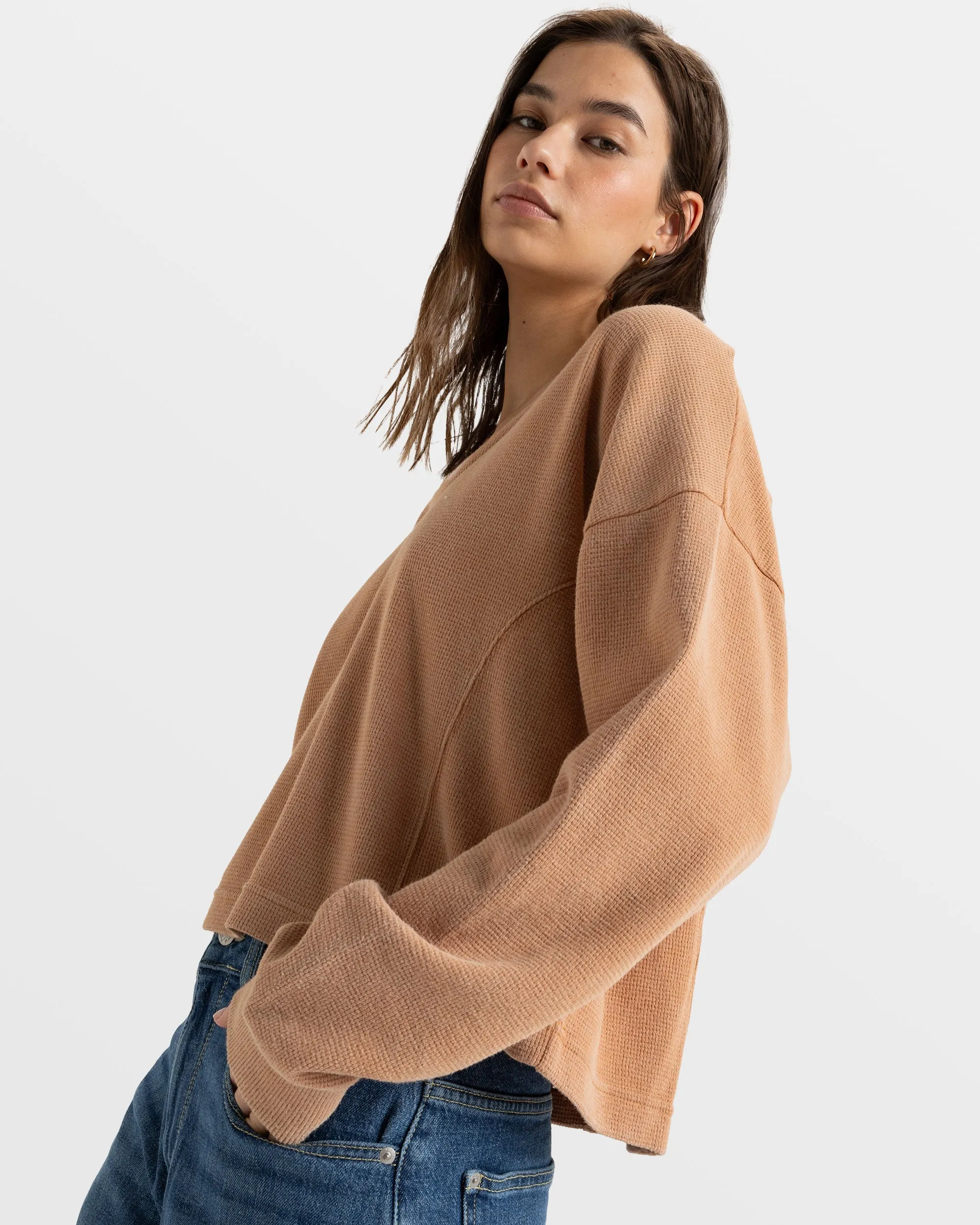 Notice Me Hooded Top - Camel sold by Roxy product image thumbnail 2