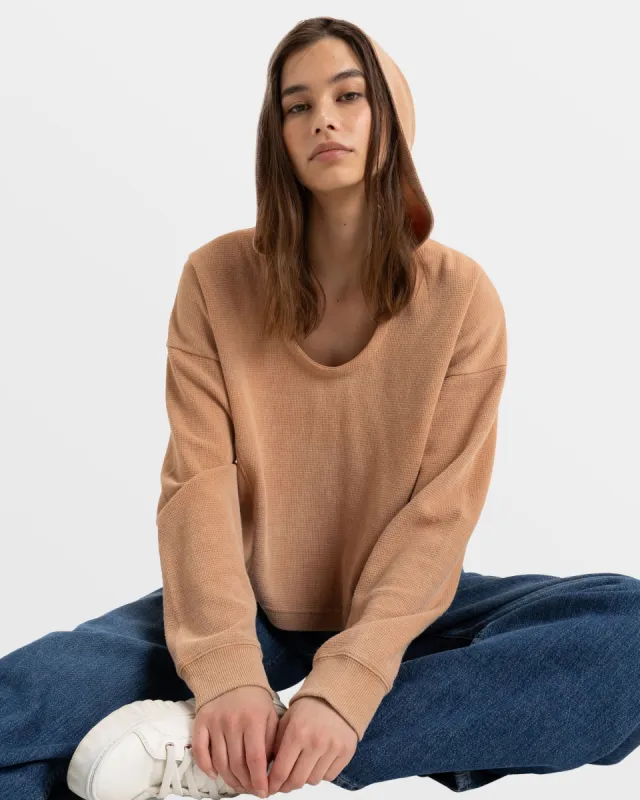 Notice Me Hooded Top - Camel made by Roxy