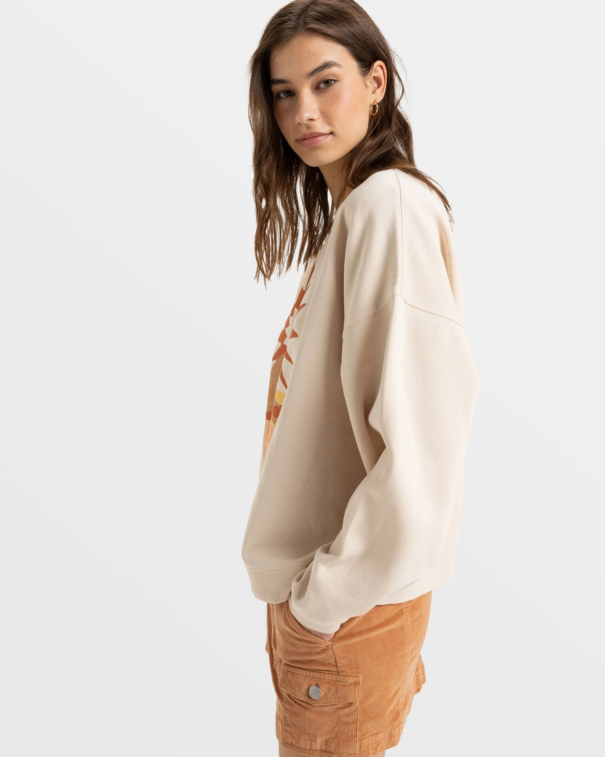 Lineup Pullover Sweatshirt - Parchment sold by Roxy product image thumbnail 2