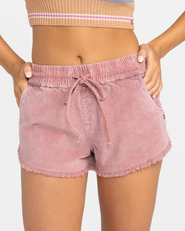 Scenic Route Corduroy Shorts - Mauve Orchid made by Roxy
