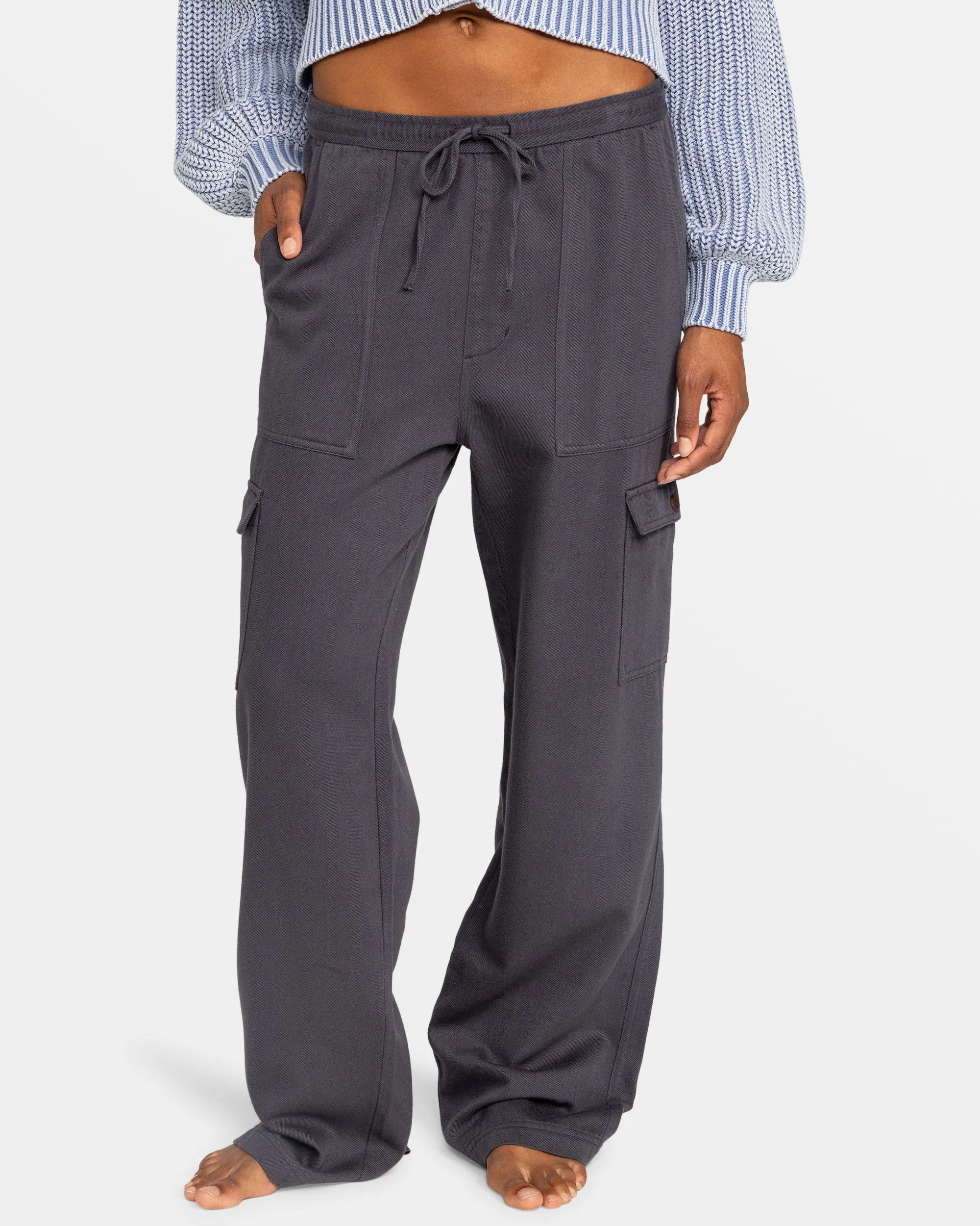 Precious Cargo Twill High Waisted Pants - Phantom sold by Roxy