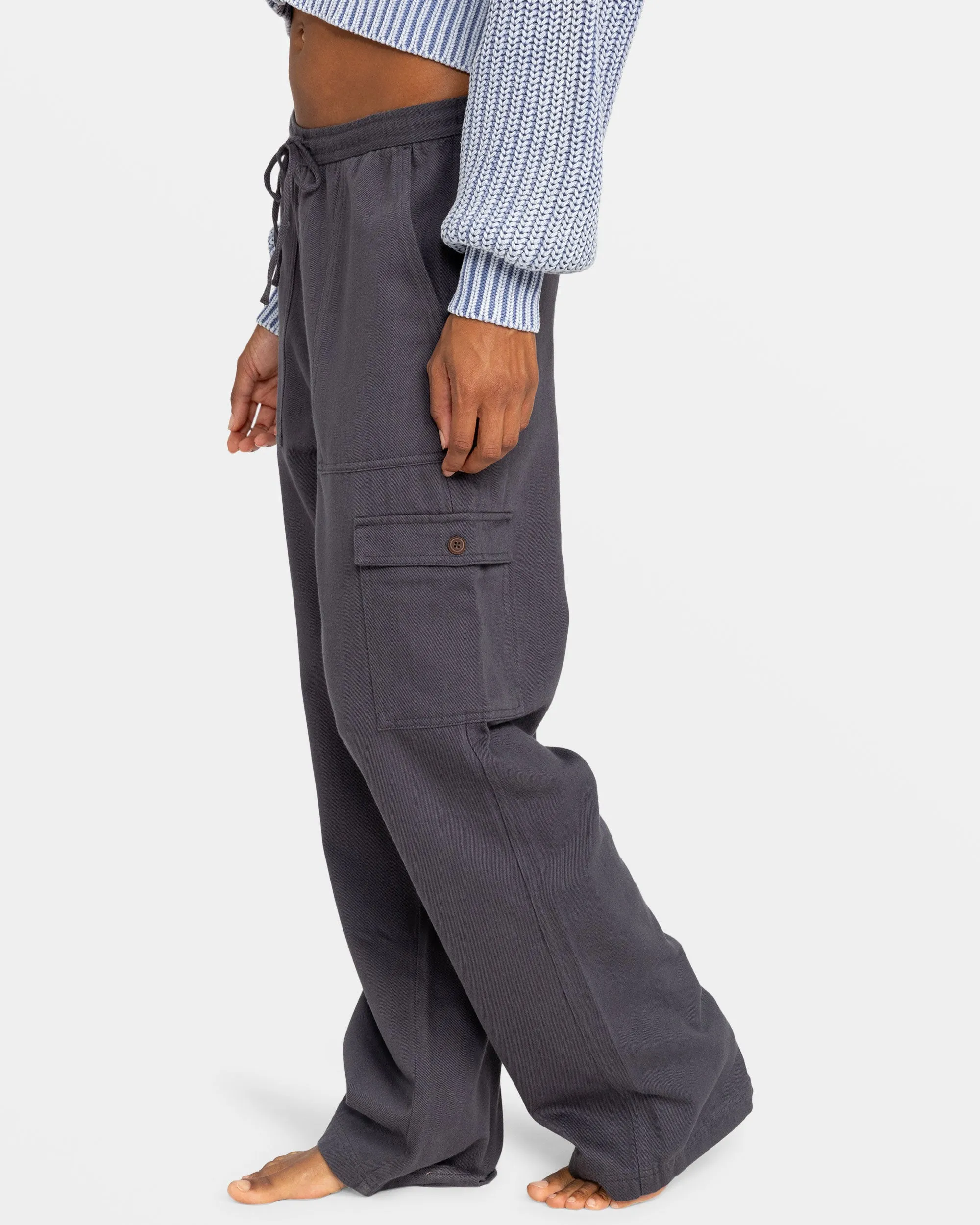 Precious Cargo Twill High Waisted Pants - Phantom sold by Roxy product image thumbnail 5