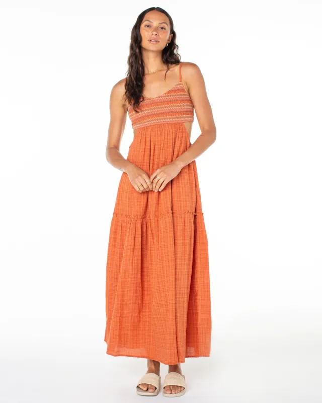 Hot Tropics Flowy Maxi Dress - Ginger Spice sold by Roxy