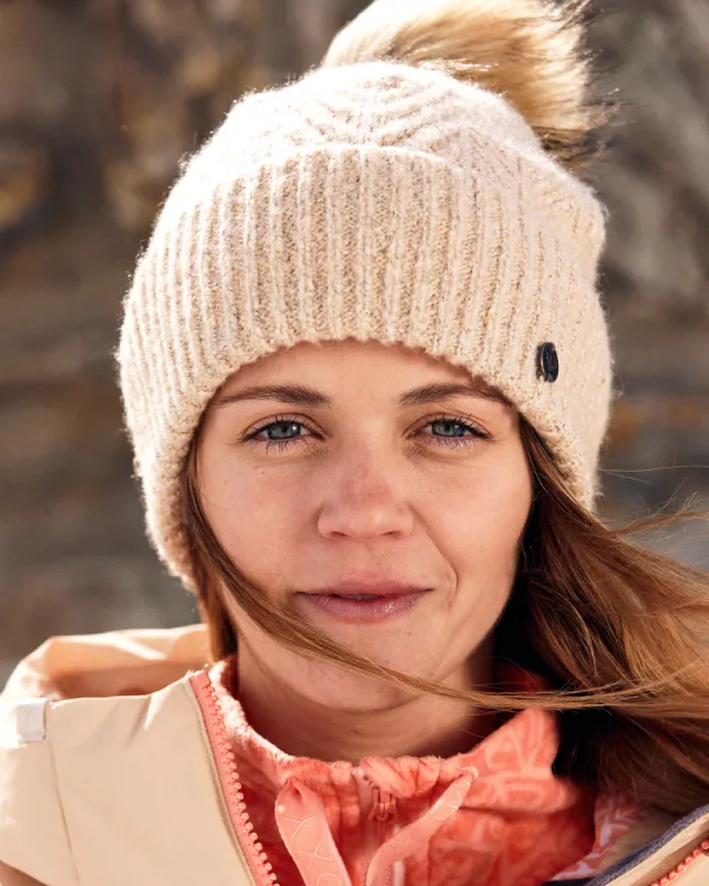 Peak Chic Cuff Beanie - Pebble sold by Roxy