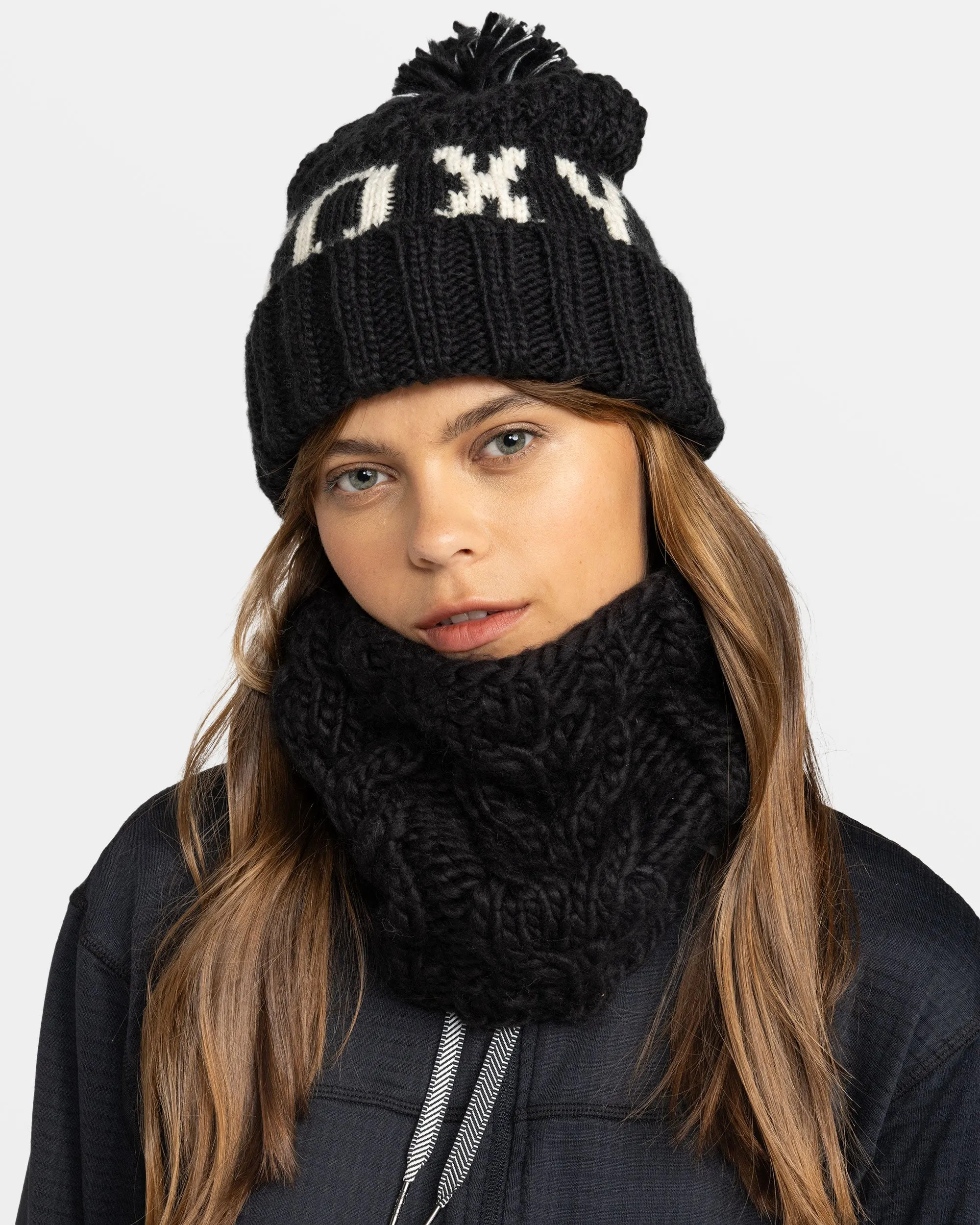 Tonic Cuff Beanie - True Black sold by Roxy