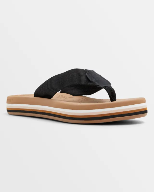 Colbee HI Sandals - Black sold by Roxy