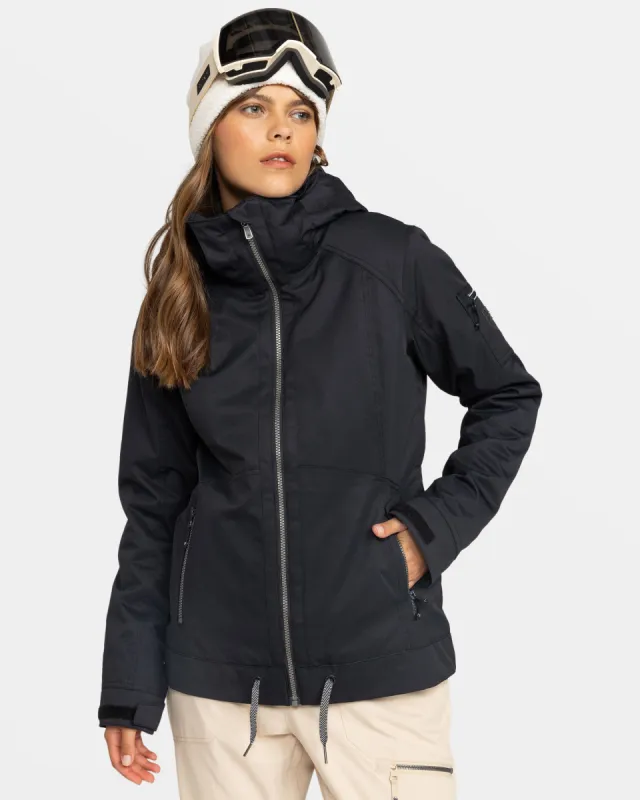 Meade Snow Jacket - True Black sold by Roxy