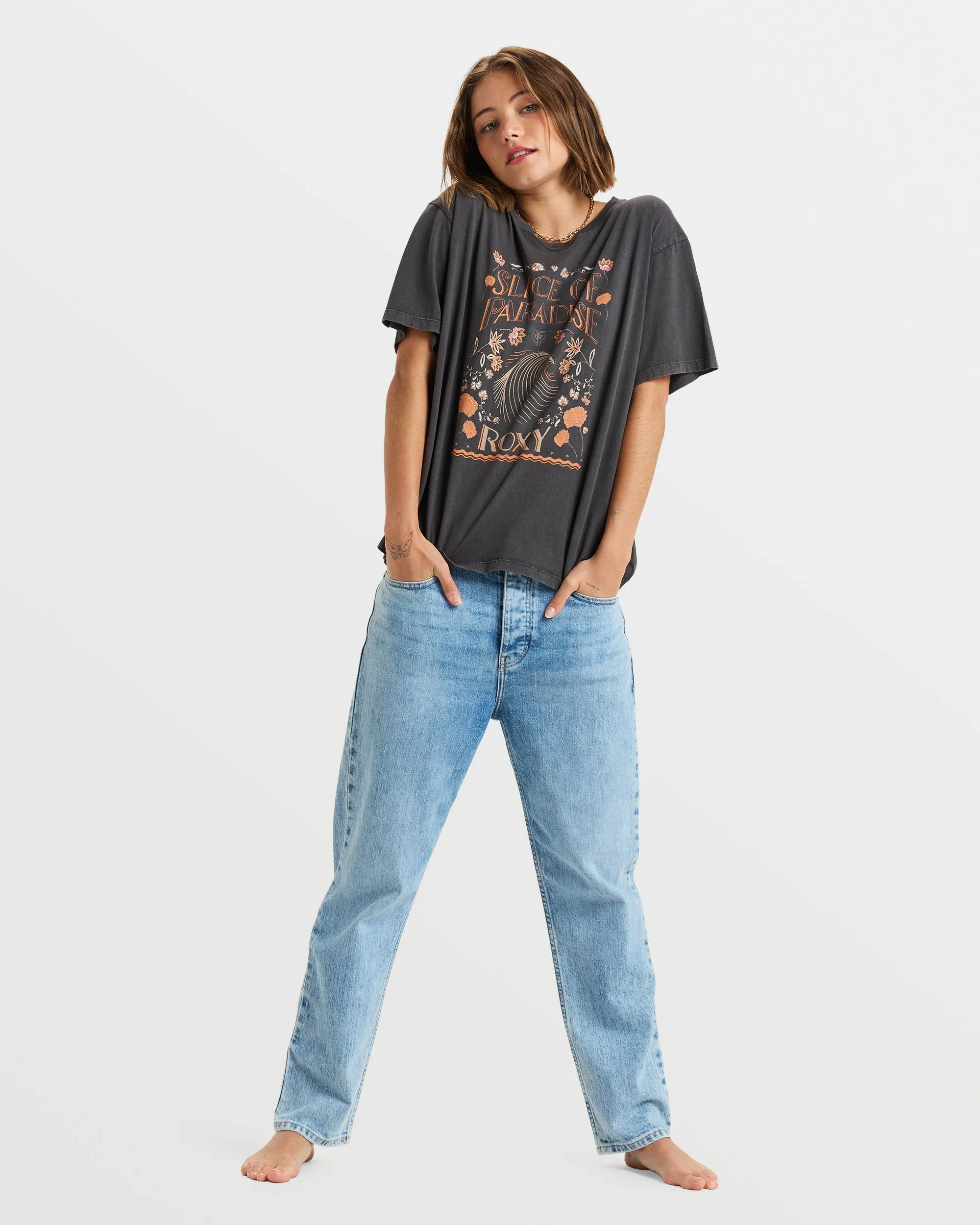 Moonrise Sea T-Shirt - Phantom sold by Roxy product image thumbnail 3