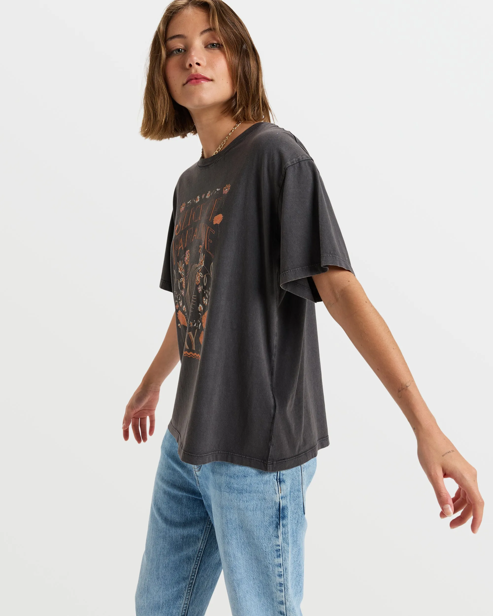 Moonrise Sea T-Shirt - Phantom sold by Roxy product image thumbnail 5