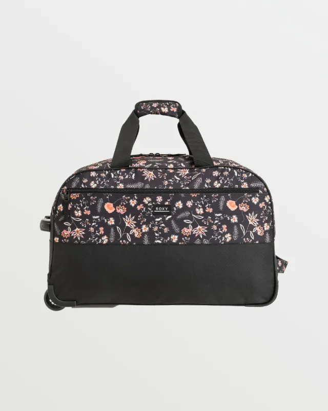 Feel It All Rolling Duffel Bag - Anthracite Kerala Border made by Roxy