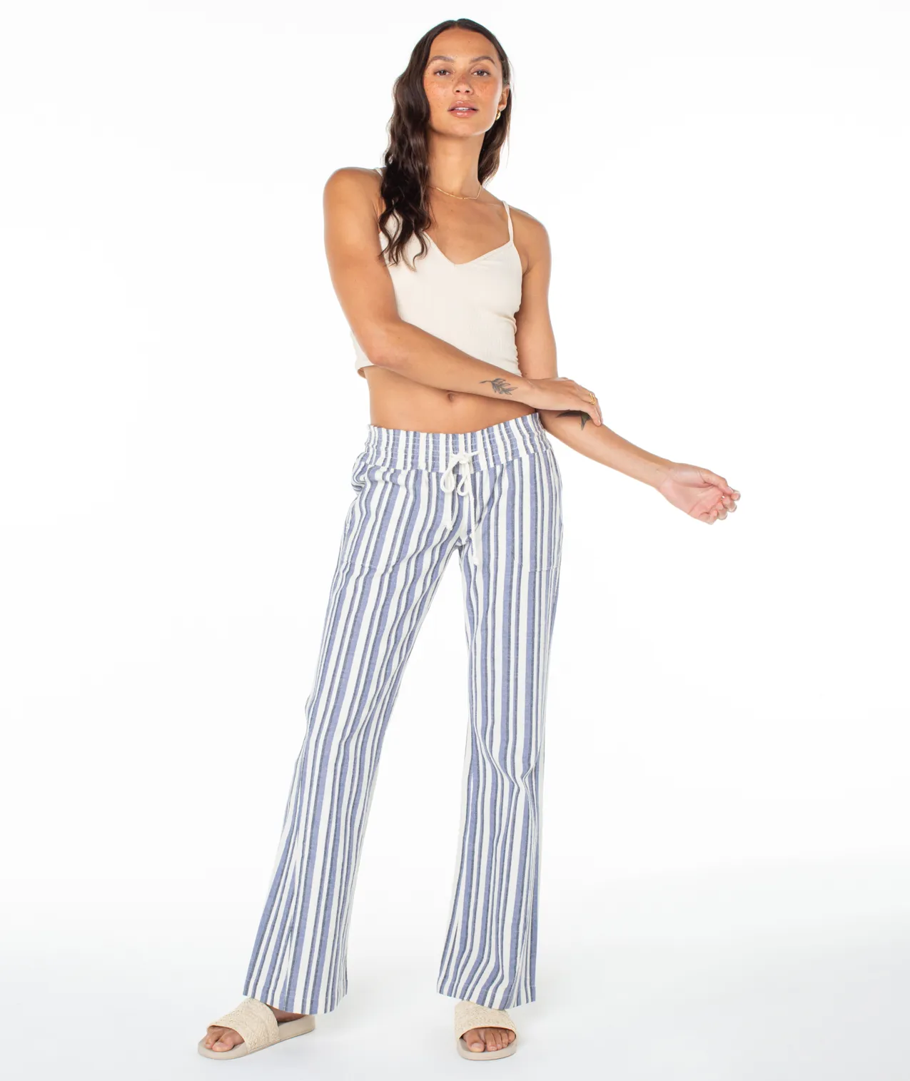 Oceanside Flared Beach Pants - Bijou Blue Bahia Stripe sold by Roxy product image thumbnail 3