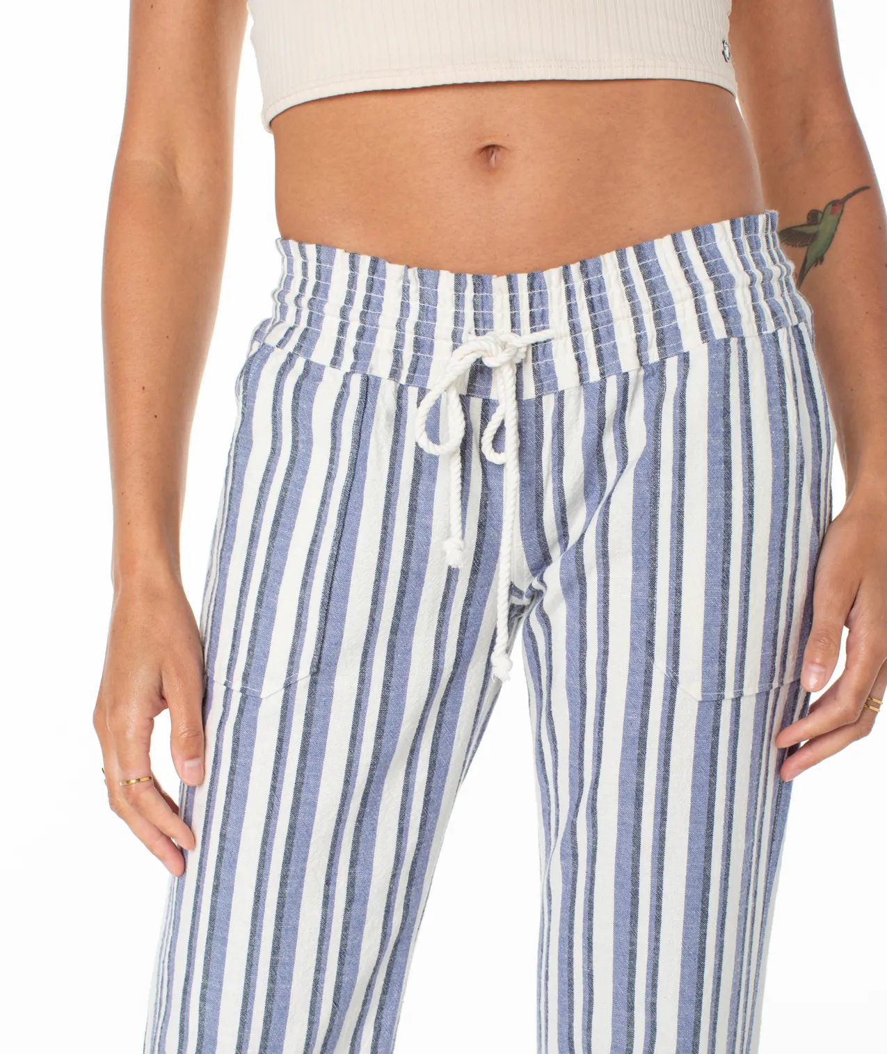 Oceanside Flared Beach Pants - Bijou Blue Bahia Stripe sold by Roxy product image thumbnail 2