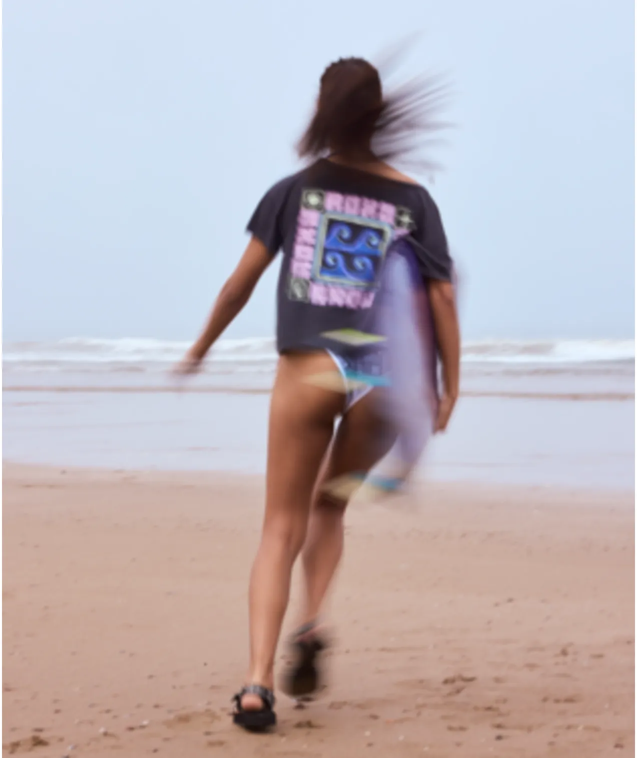 Wave Block T-Shirt - Phantom sold by Roxy product image thumbnail 2
