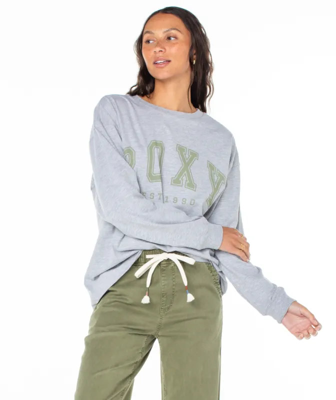 Collegiate Arch Long Sleeve T-Shirt - Heritage Heather sold by Roxy