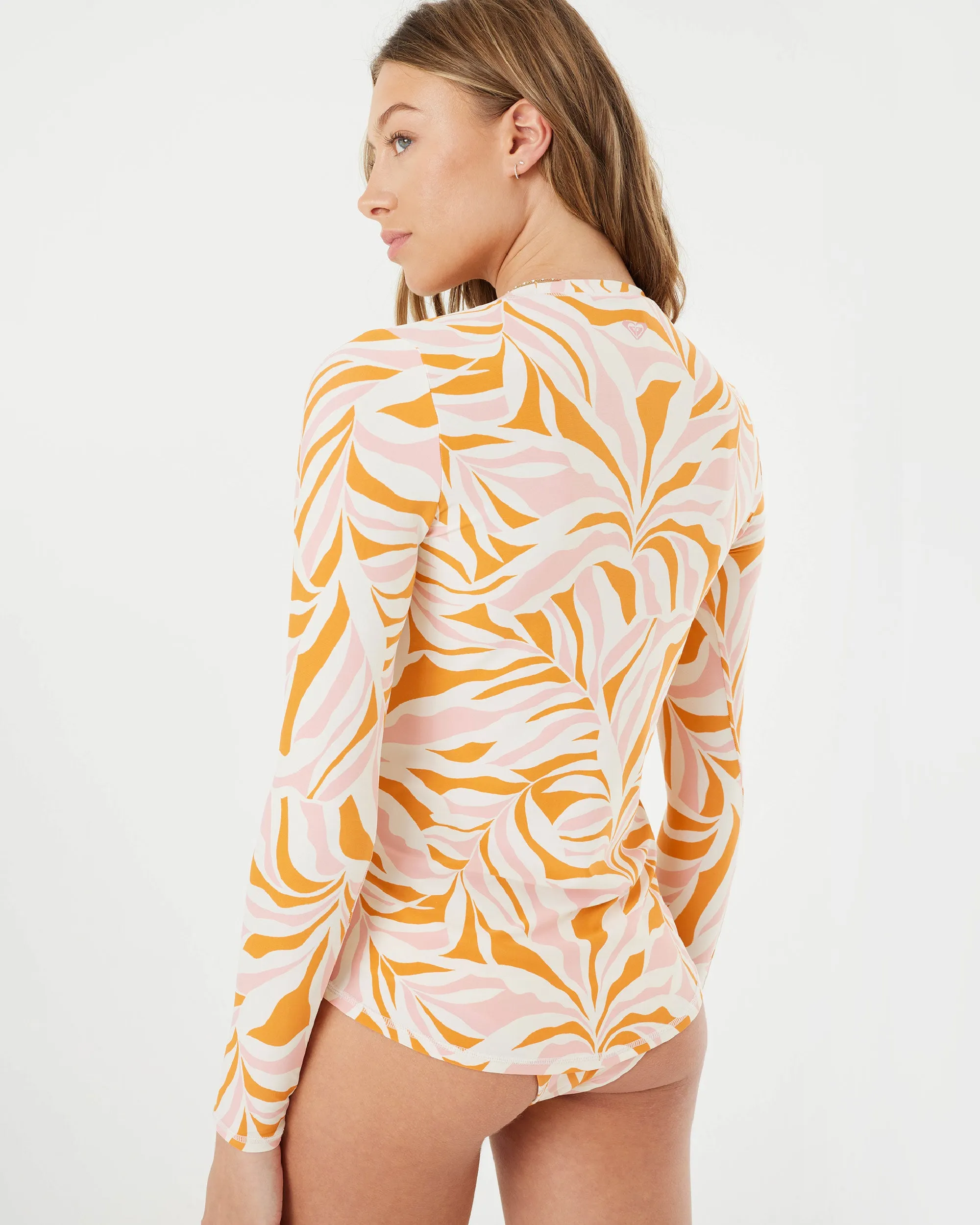 Sea Skippin Long Sleeve Rashguard- Pink Combo sold by Roxy product image thumbnail 2