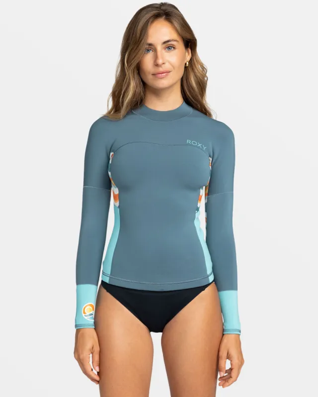 1mm Swell Series Long Sleeve Wetsuit Top - Starglazer made by Roxy
