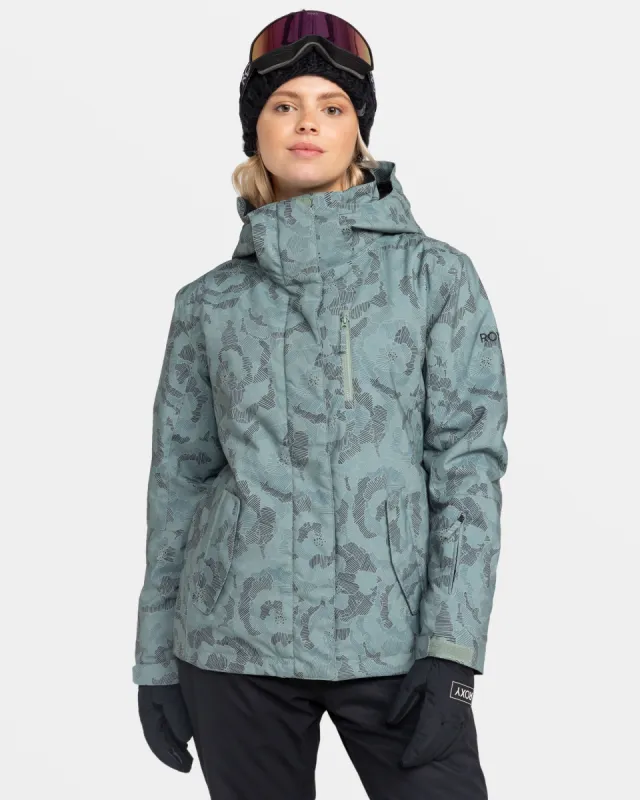 Roxy Jetty Snow Jacket - Lily Pad Sketch Book sold by Roxy
