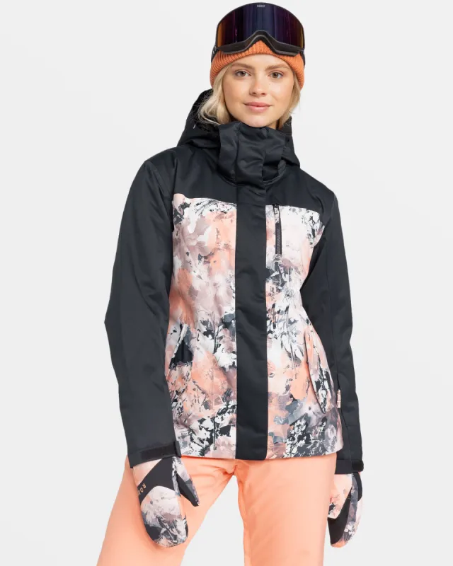 Roxy Jetty Snow Jacket - Peach Pink Dreamy Picture sold by Roxy