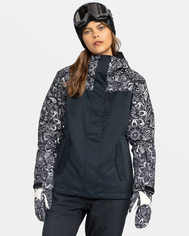 Roxy Jetty Snow Jacket - True Black Bandanas sold by Roxy