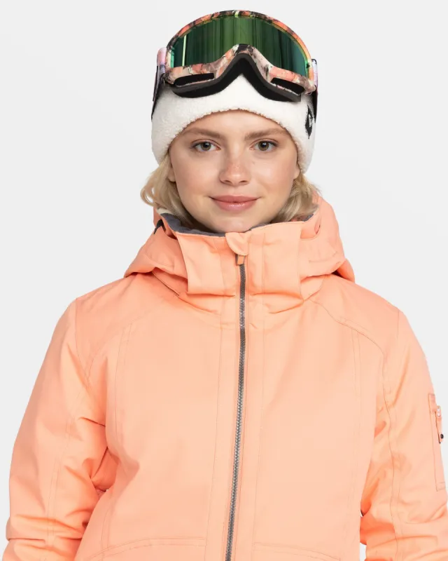 Meade Snow Jacket - Peach Pink sold by Roxy