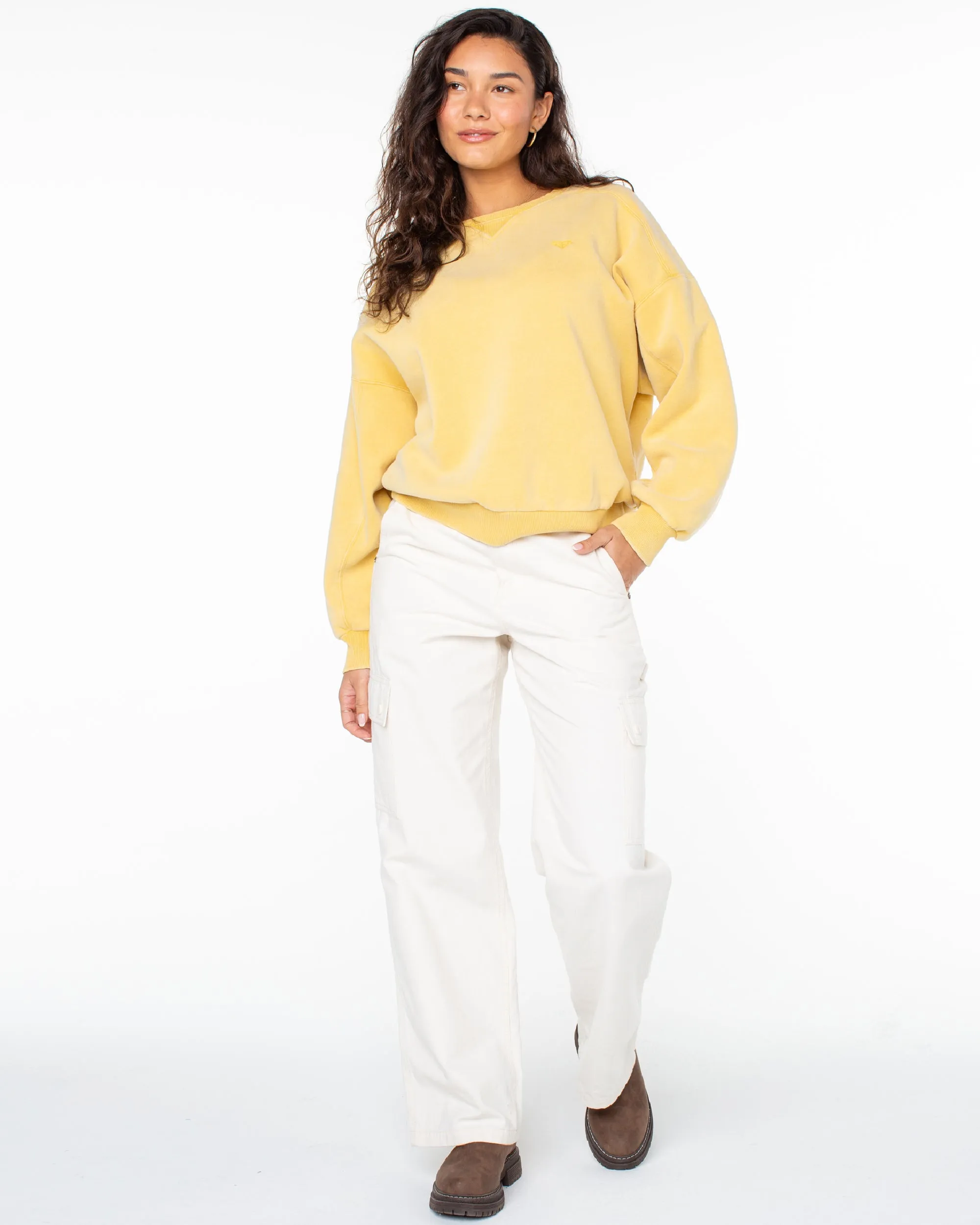 Oasis Haze Pullover Sweatshirt - Sauterne sold by Roxy product image thumbnail 5