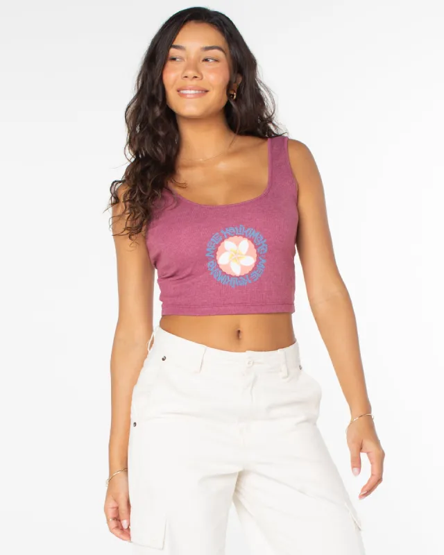 Mele Script Tank Top - Rumba Red sold by Roxy