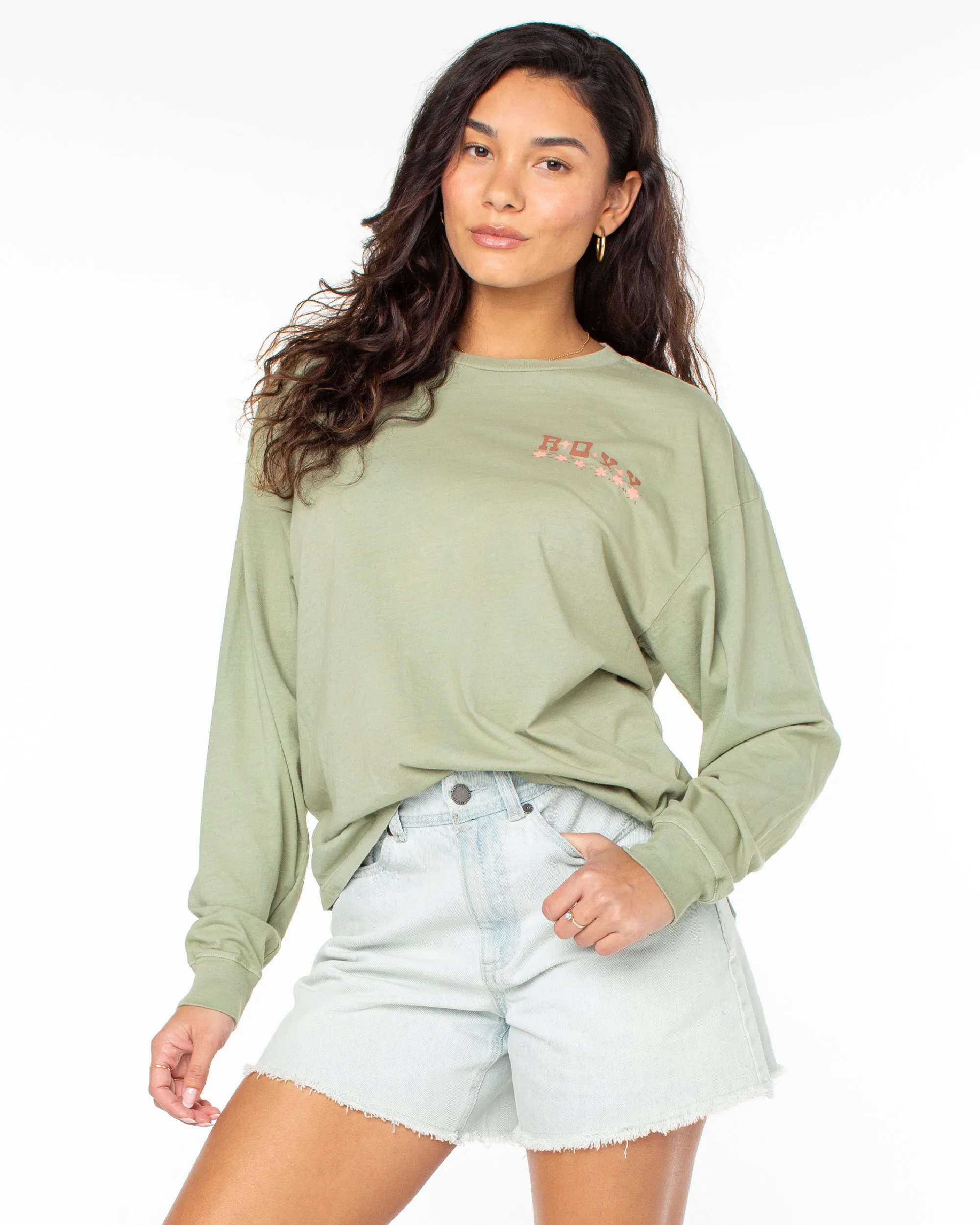 Folk Mountain T-Shirt - Oil Green sold by Roxy product image thumbnail 3