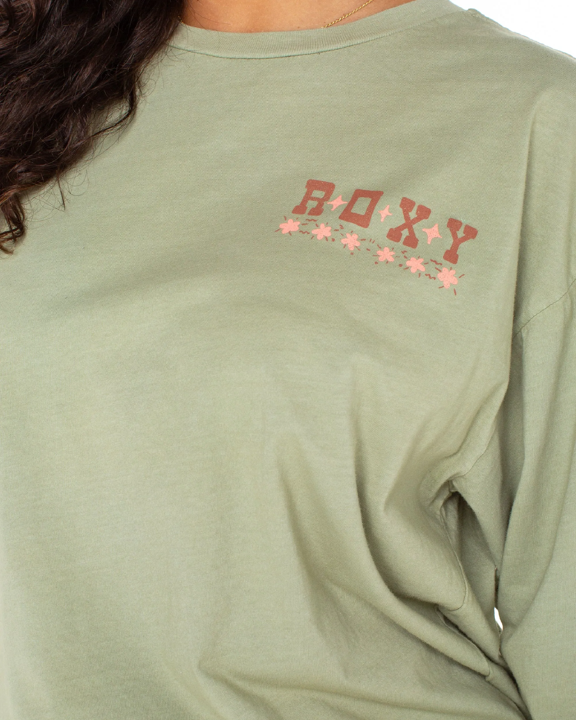 Folk Mountain T-Shirt - Oil Green sold by Roxy product image thumbnail 4