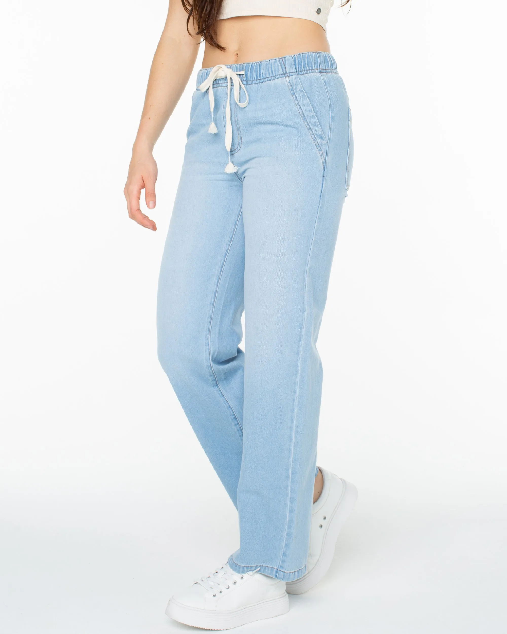 Sunset Dream Faux Denim Casual Pants - Paradise Blue sold by Roxy product image thumbnail 3