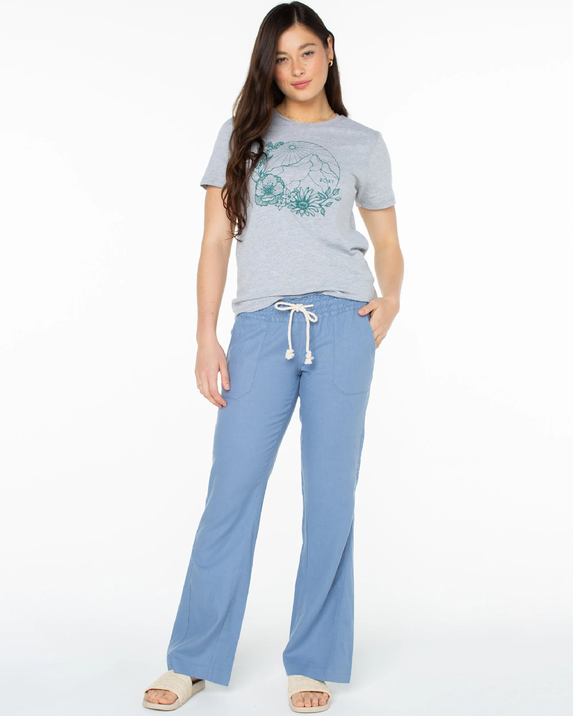 Oceanside Flared Pants - Infinity Blue sold by Roxy product image thumbnail 4