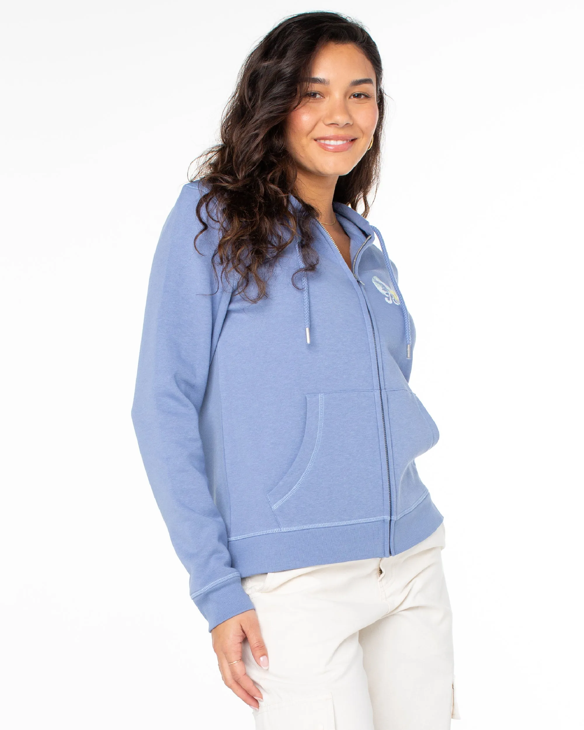 Evening Hike Zip Up Hoodie - Infinity Blue sold by Roxy product image thumbnail 3