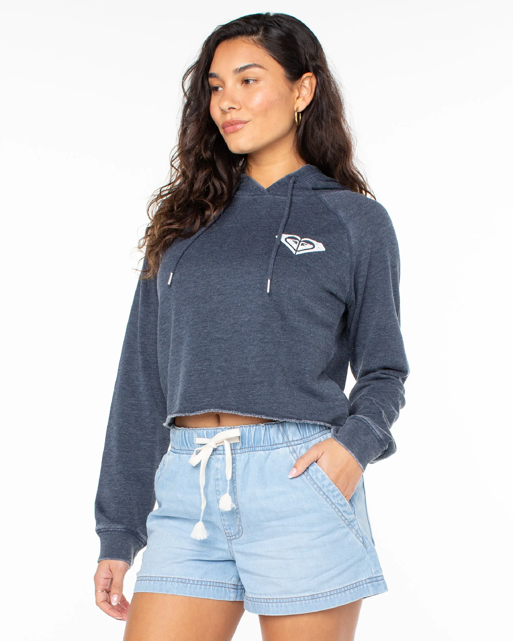 We Arrived Cropped Hoodie - Naval Academy sold by Roxy product image thumbnail 3