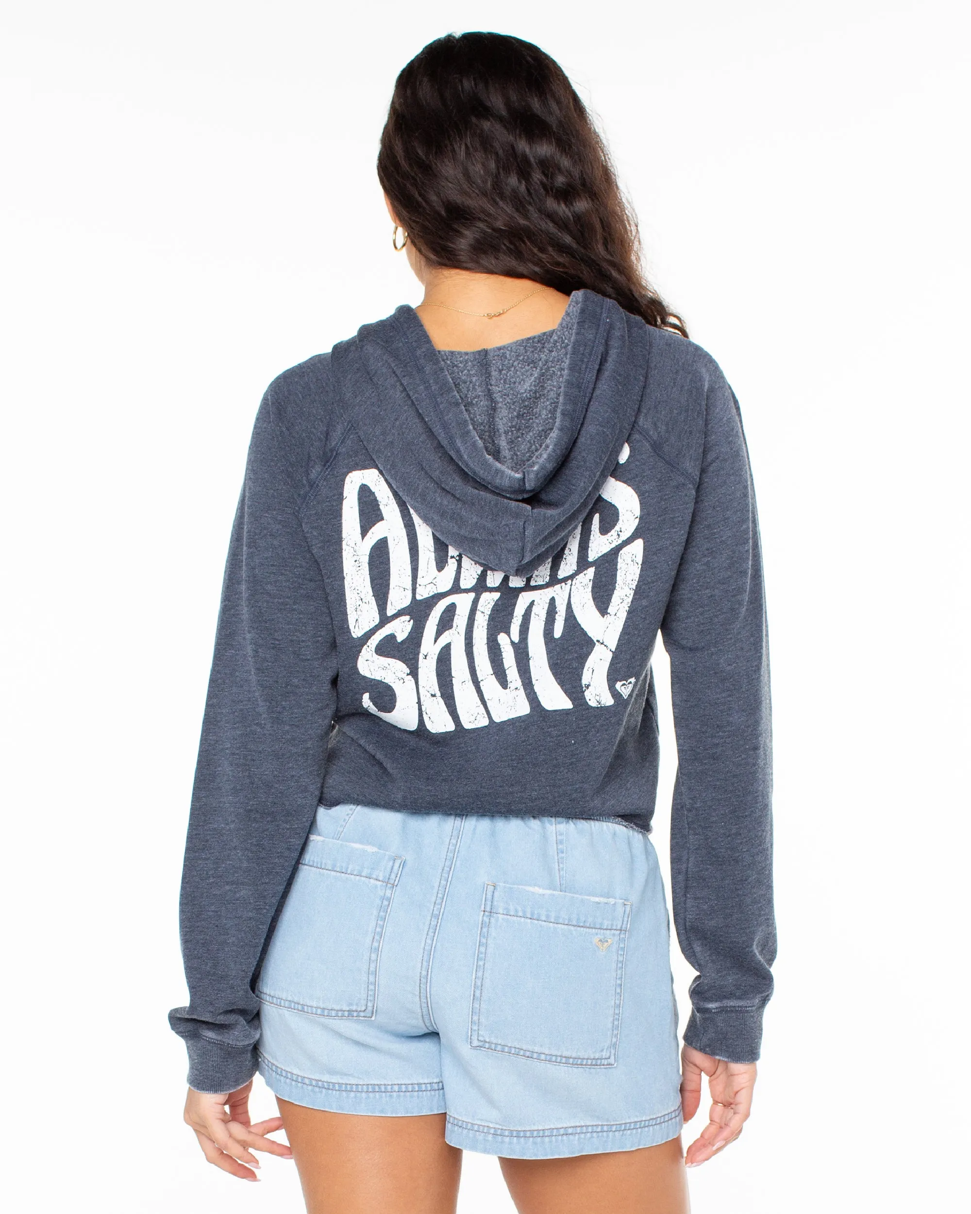 We Arrived Cropped Hoodie - Naval Academy sold by Roxy product image thumbnail 2