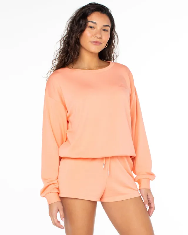 Surfing By Moonlight Pullover Sweatshirt - Desert Flower sold by Roxy