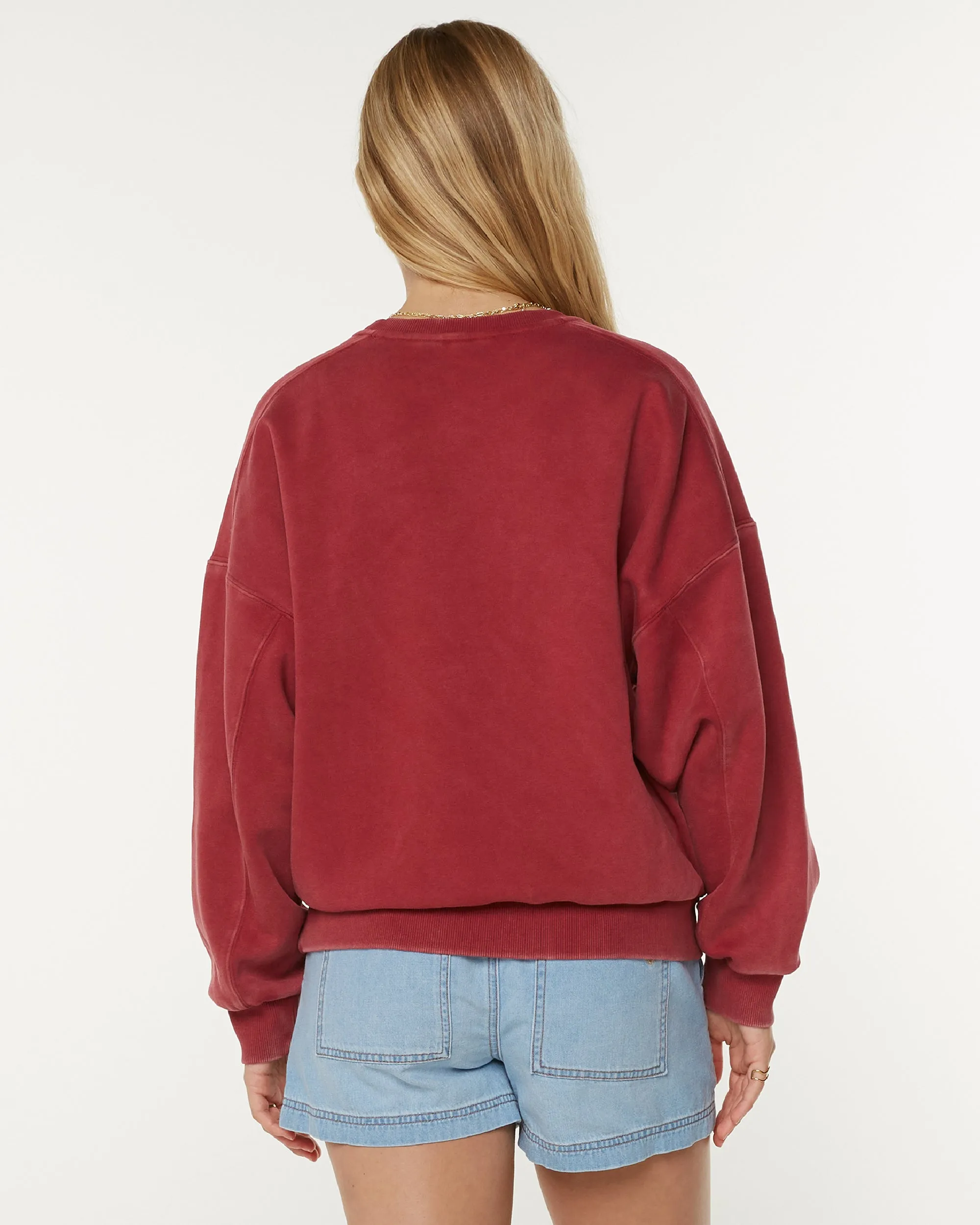 Oasis Haze Pullover Sweatshirt - Rumba Red sold by Roxy product image thumbnail 2