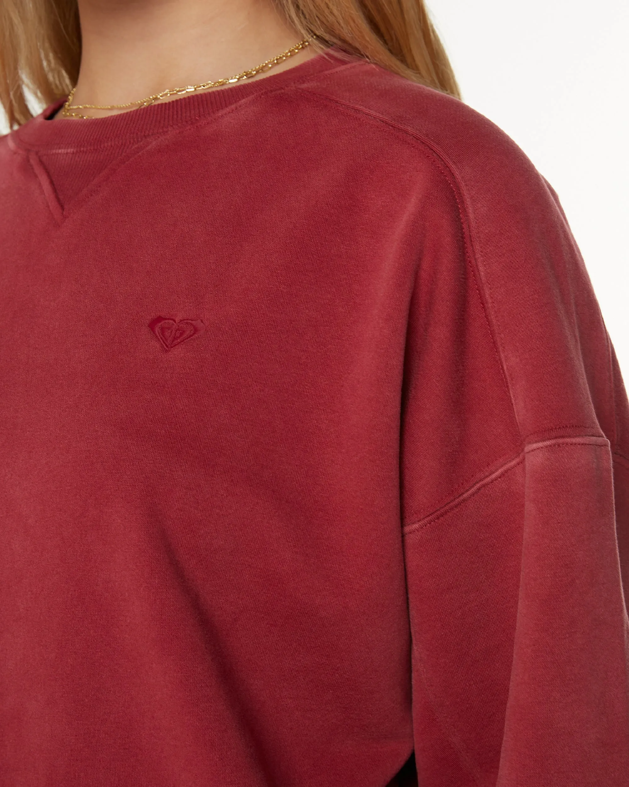 Oasis Haze Pullover Sweatshirt - Rumba Red sold by Roxy product image thumbnail 4