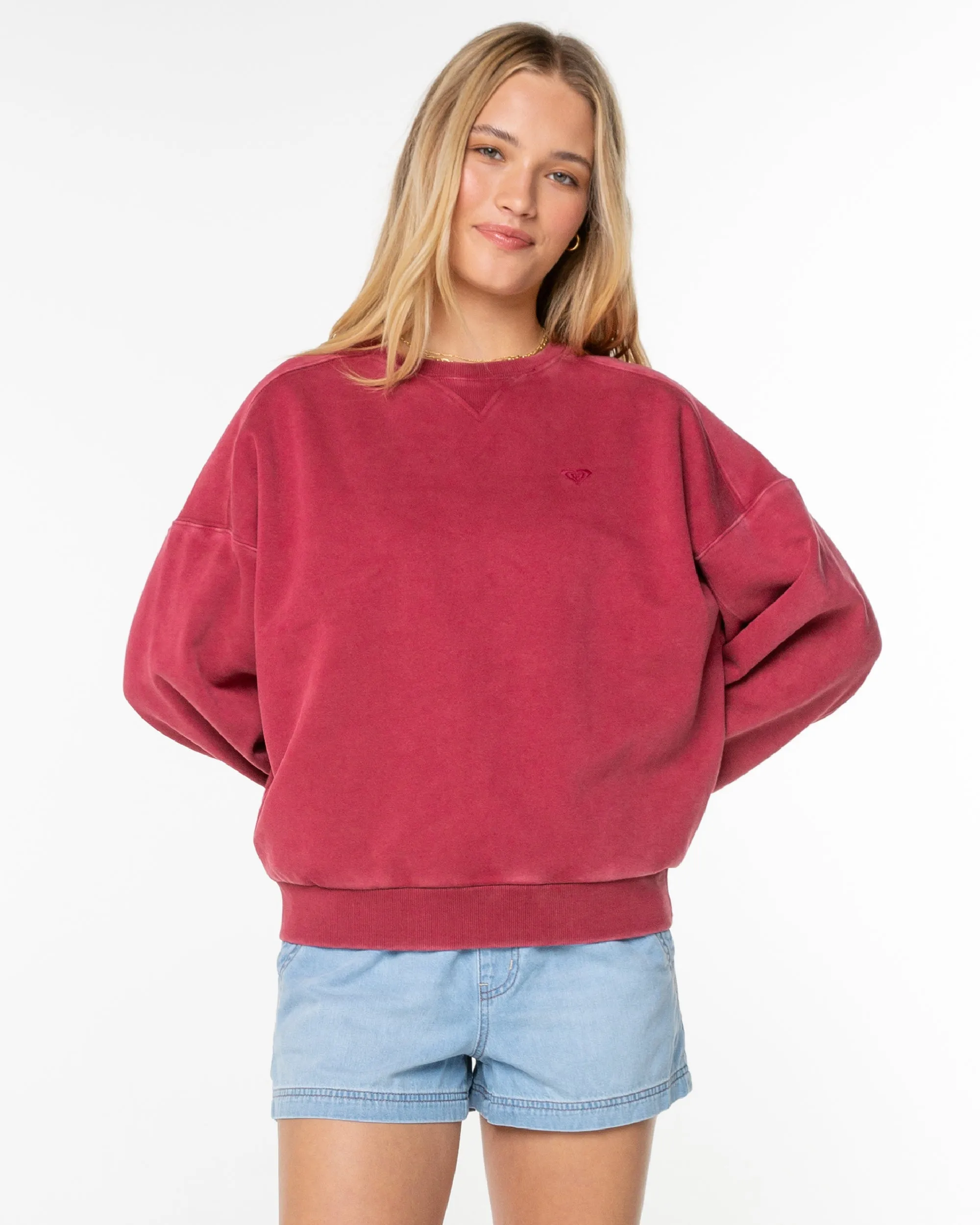 Oasis Haze Pullover Sweatshirt - Rumba Red sold by Roxy