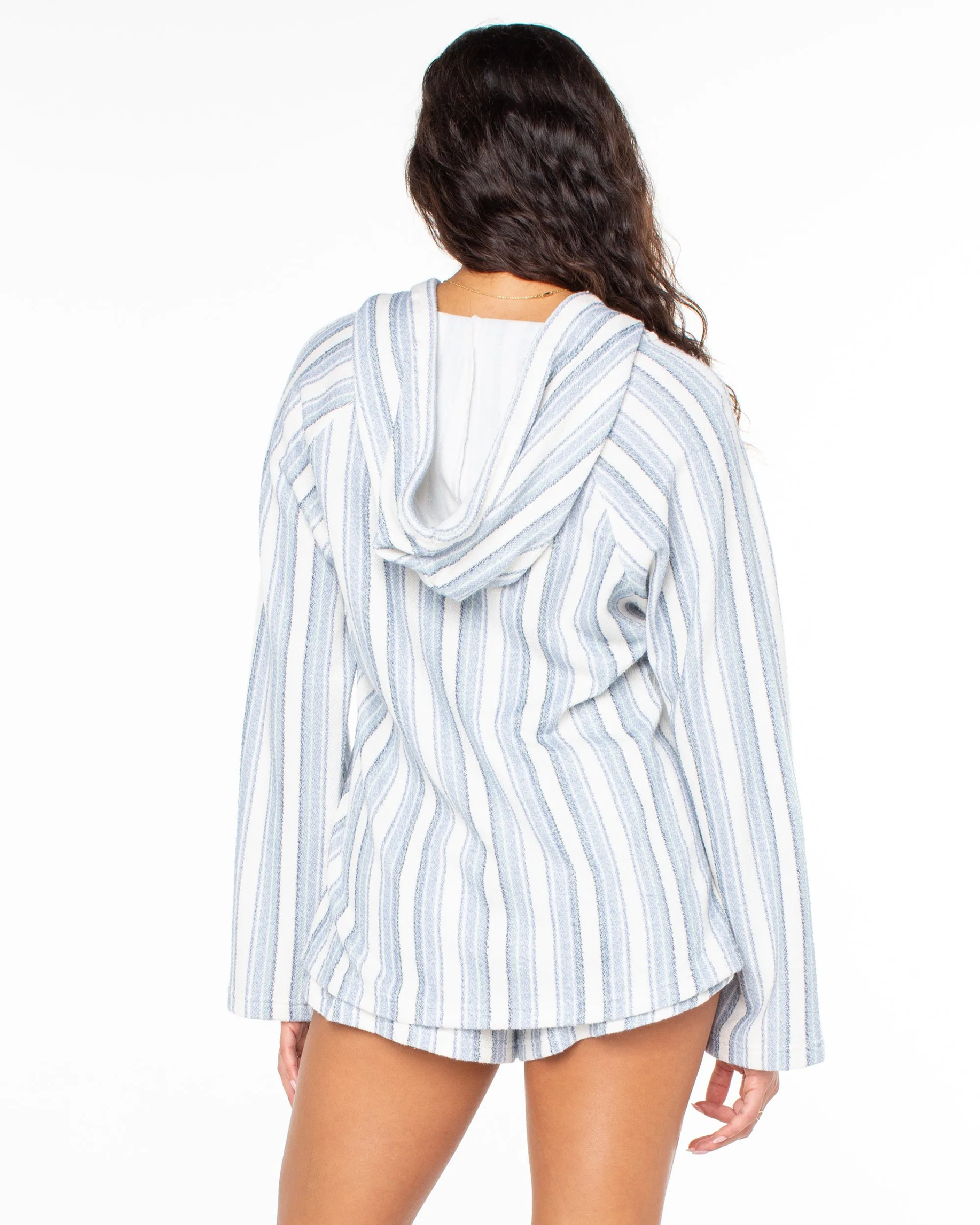 Wild And Free Poncho Style Hoodie - Infinity Blue sold by Roxy product image thumbnail 2