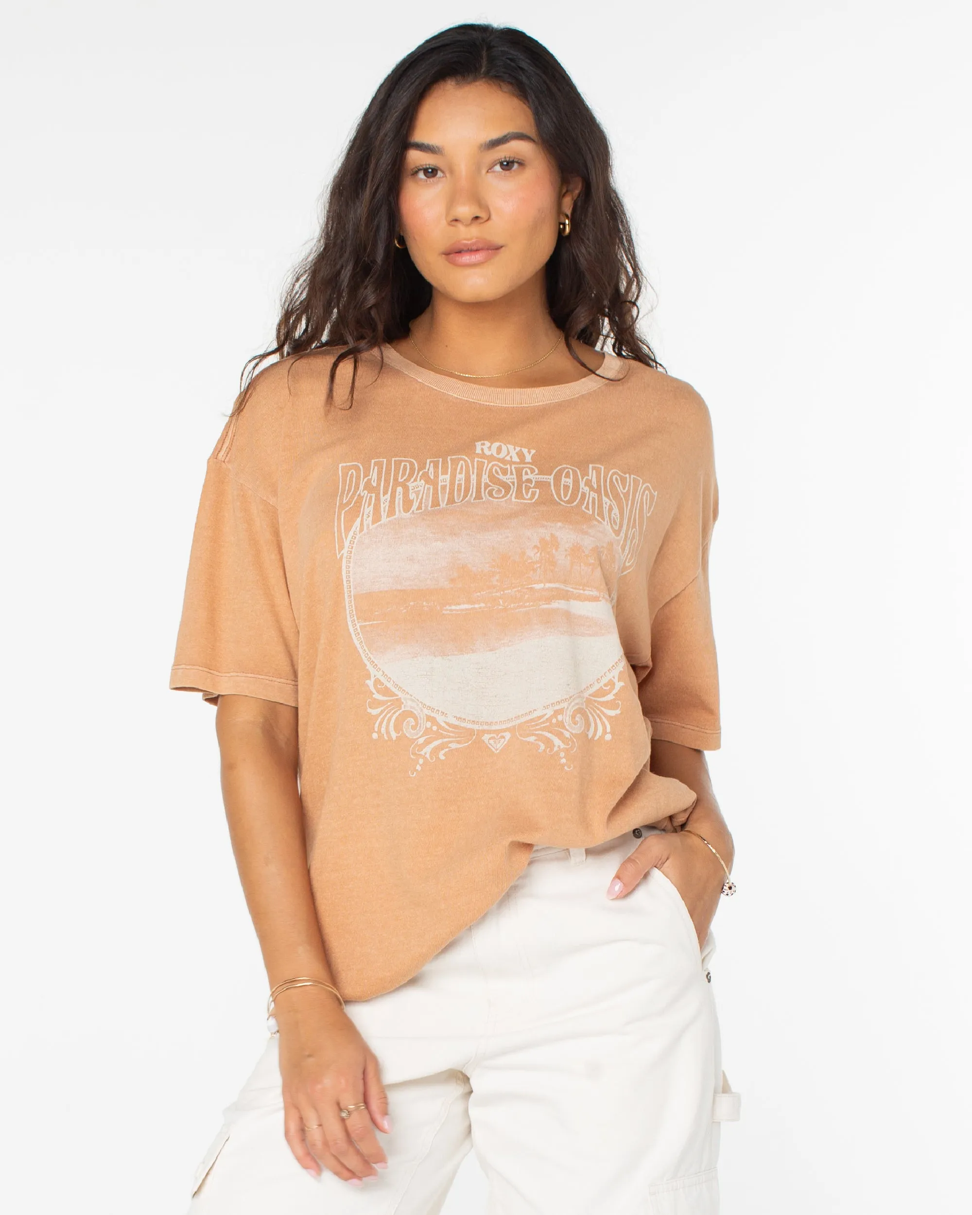 Paradise Oasis T-Shirt - Camel sold by Roxy product image thumbnail 5