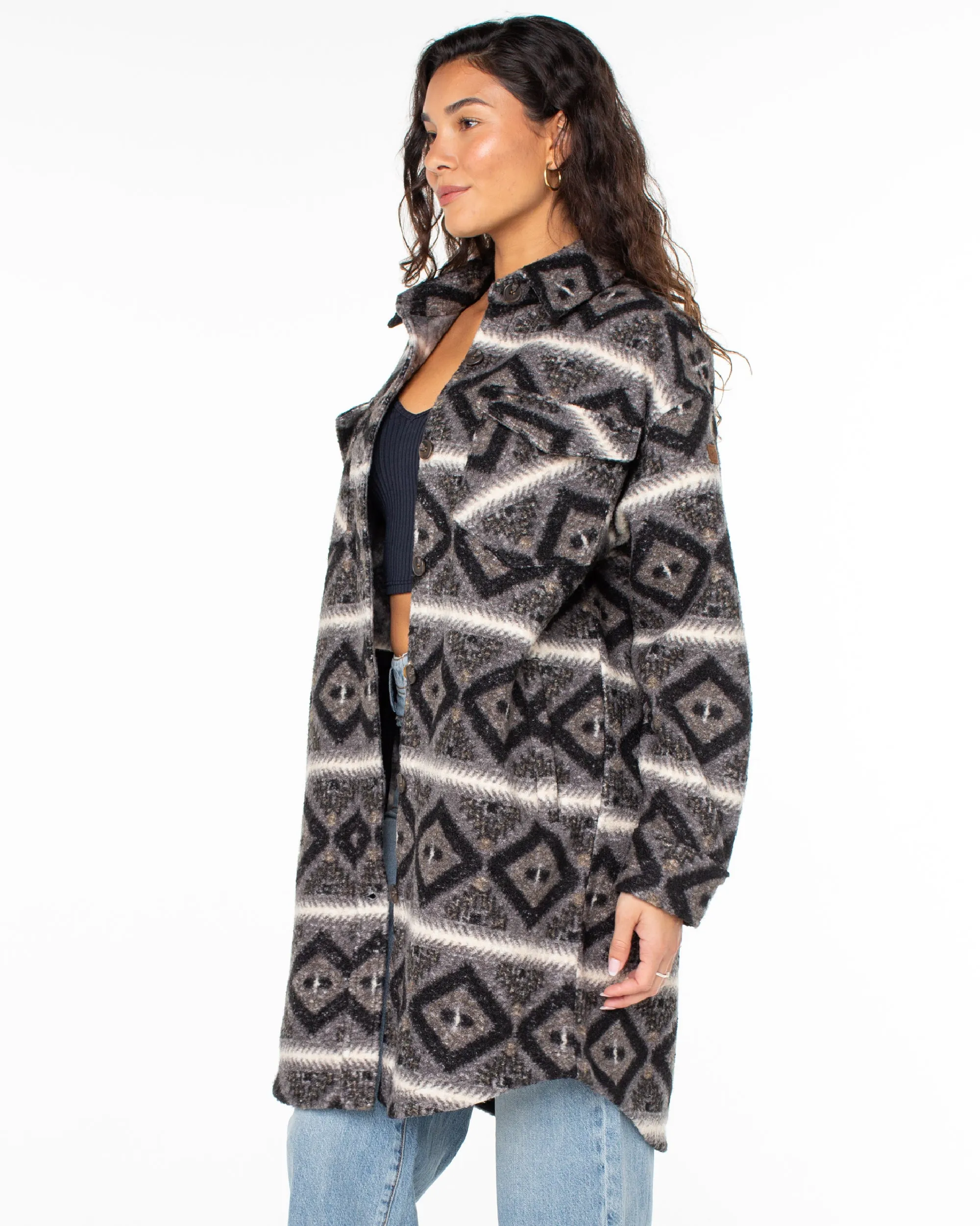 Walkabout Fleece Jacket - Phantom sold by Roxy product image thumbnail 3