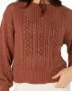 Day Break Open Knit Sweater - Russet sold by Roxy