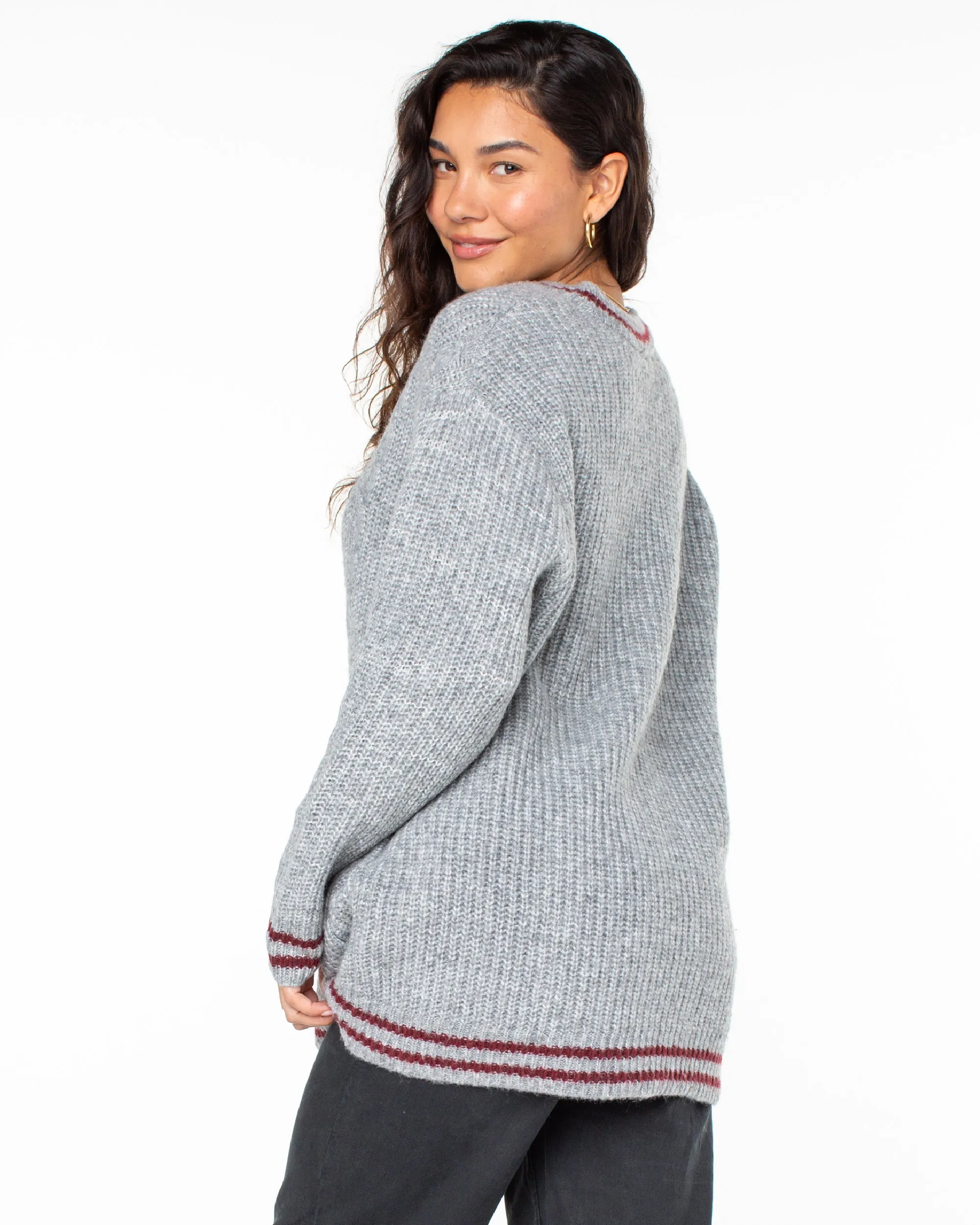 Game Day Long Button Up Cardigan - Heritage Heather sold by Roxy product image thumbnail 2