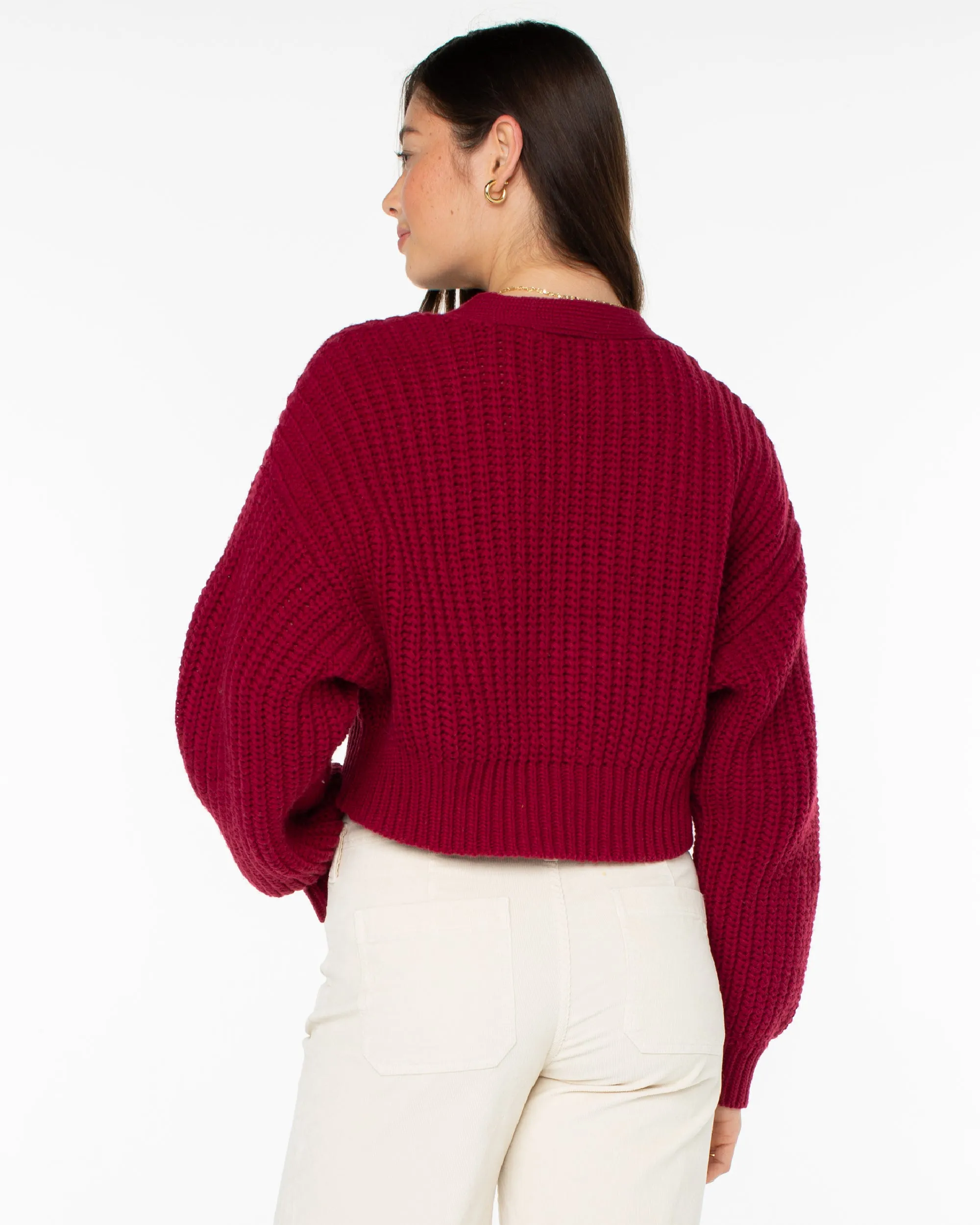 Sundaze Washed Cardigan - Rumba Red sold by Roxy product image thumbnail 2