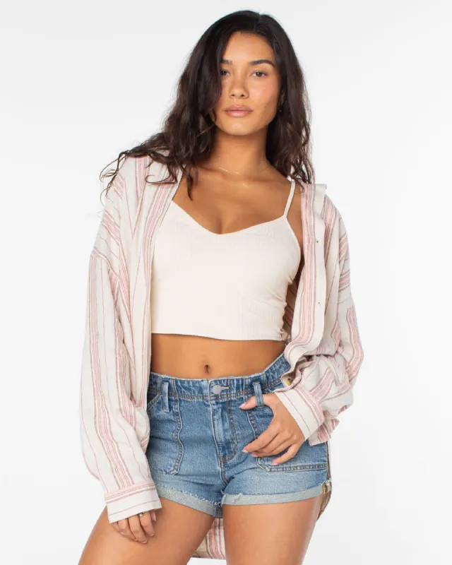 Morning Time Shirt - Pink Champagne sold by Roxy
