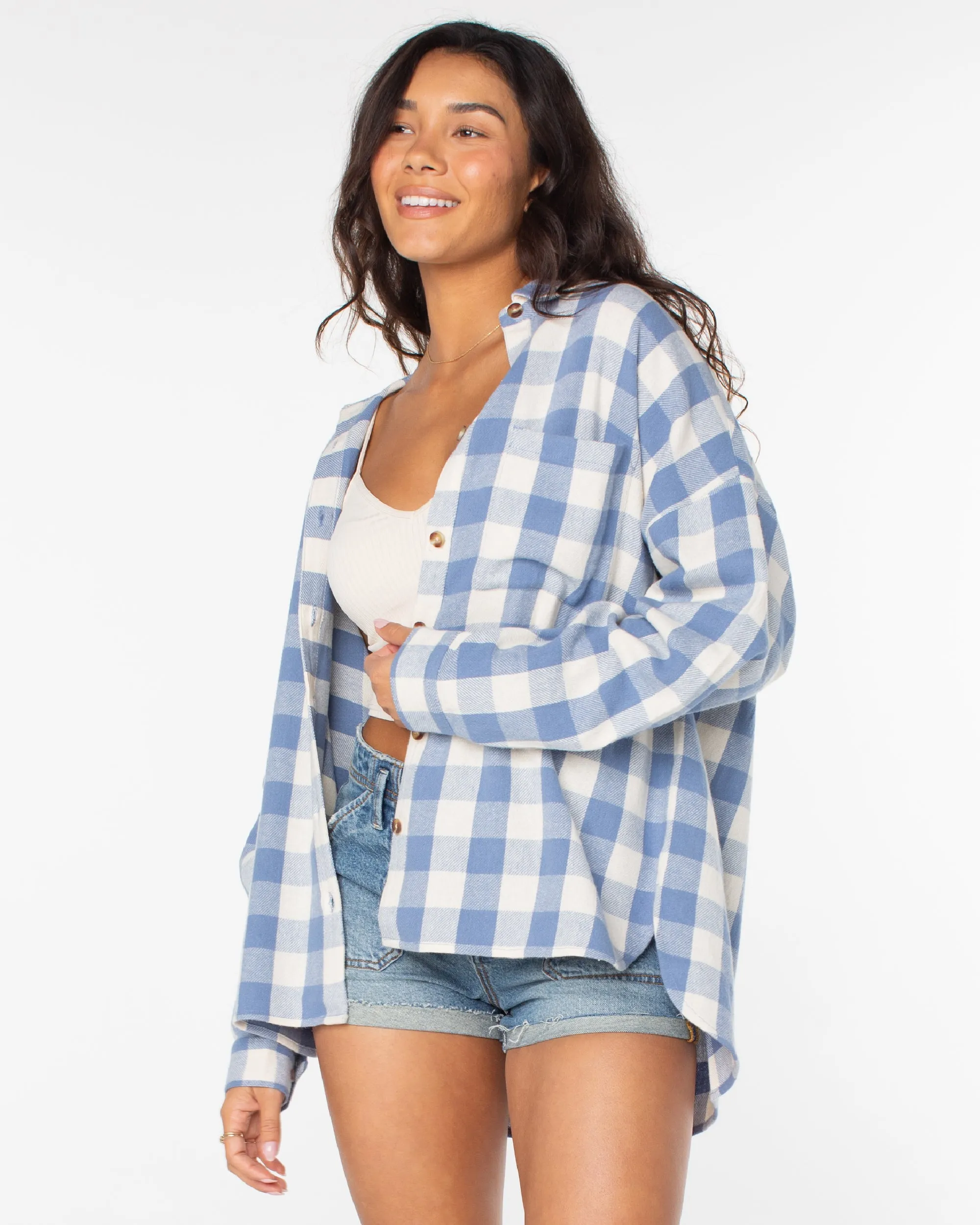 Lets Get Away Shirt - Infinity Blue sold by Roxy