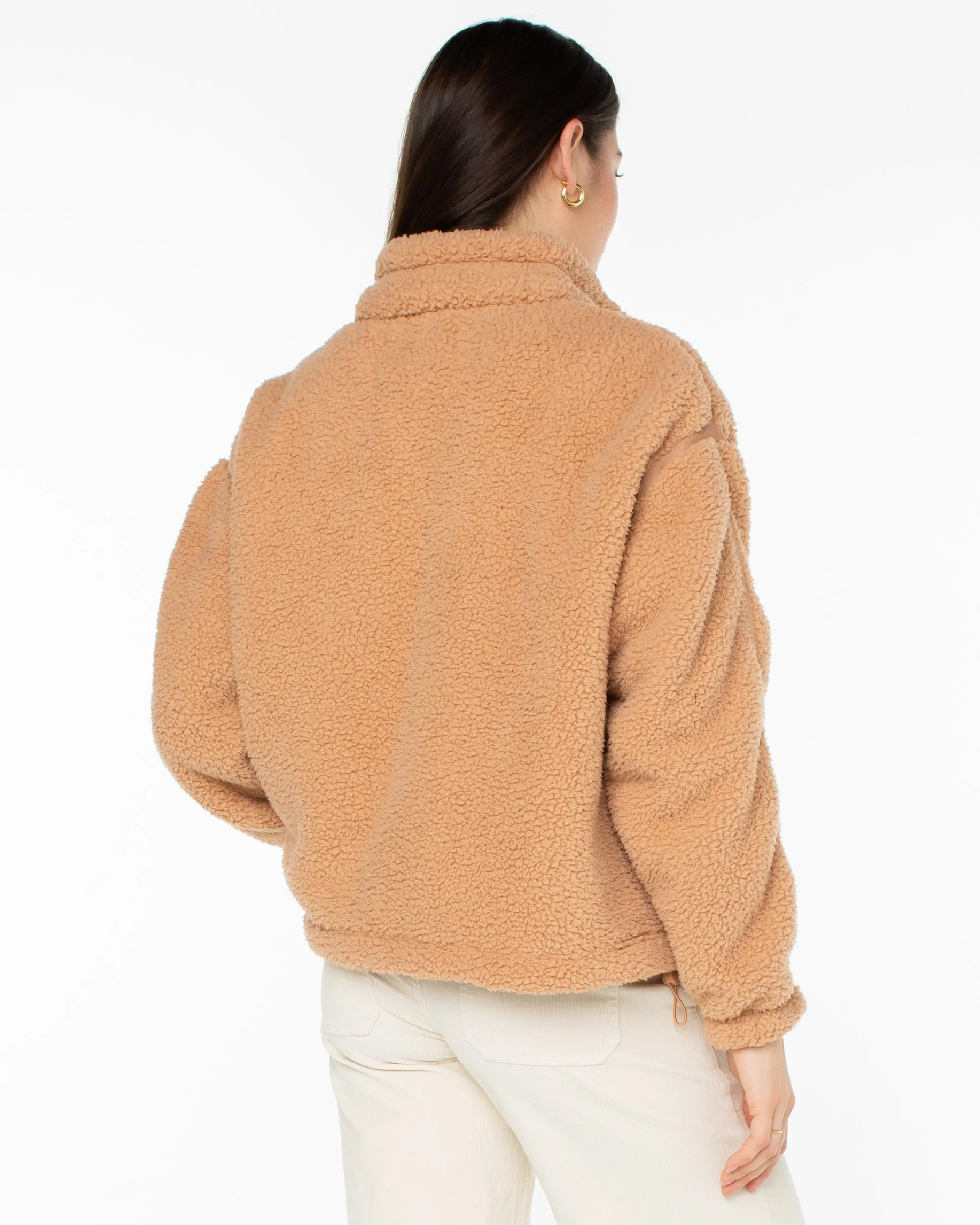 Wurlie Zip Up Fleece Jacket - Camel sold by Roxy product image thumbnail 2