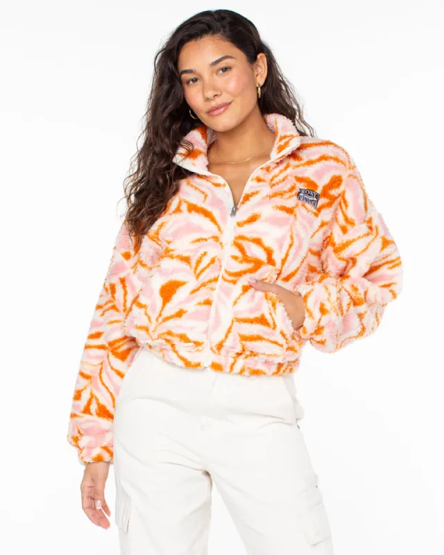 Cold Surf Zip Up Fleece Jacket - Parchment sold by Roxy