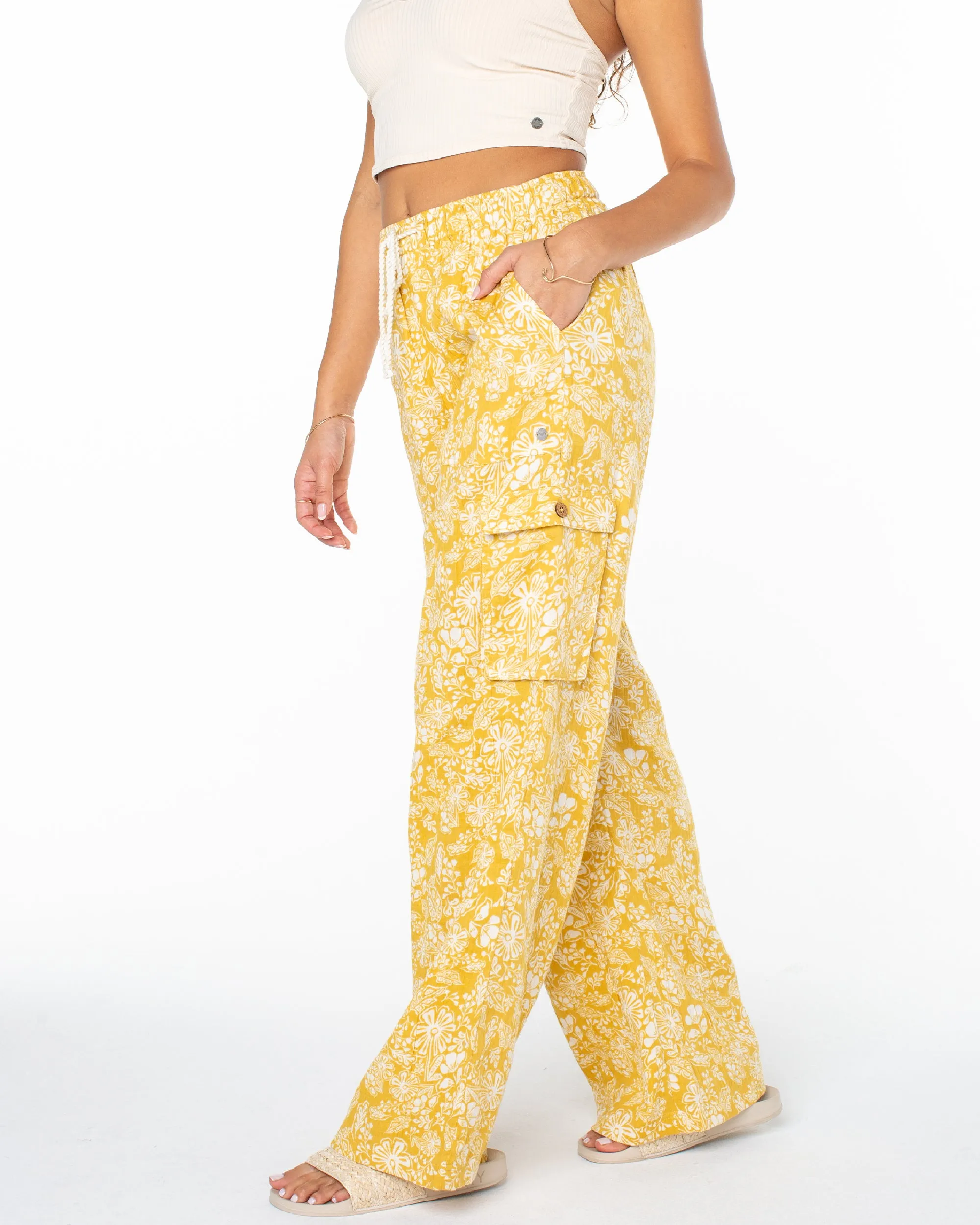 Precious Cargo Printed Pants - Sauterne sold by Roxy product image thumbnail 3